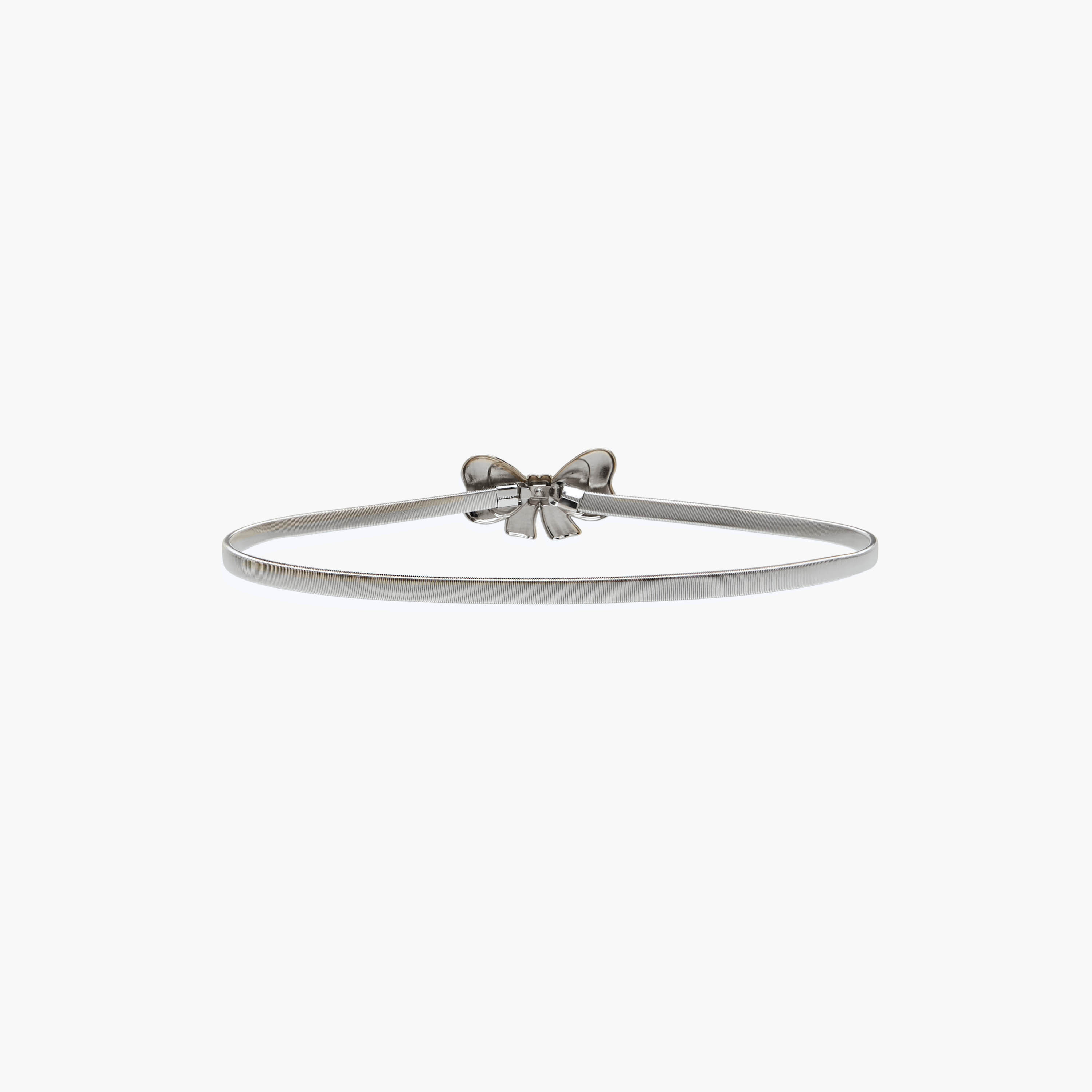 Metal Stretchable Belt with Bow Trim-women-clothingaccessories-belts-image-4