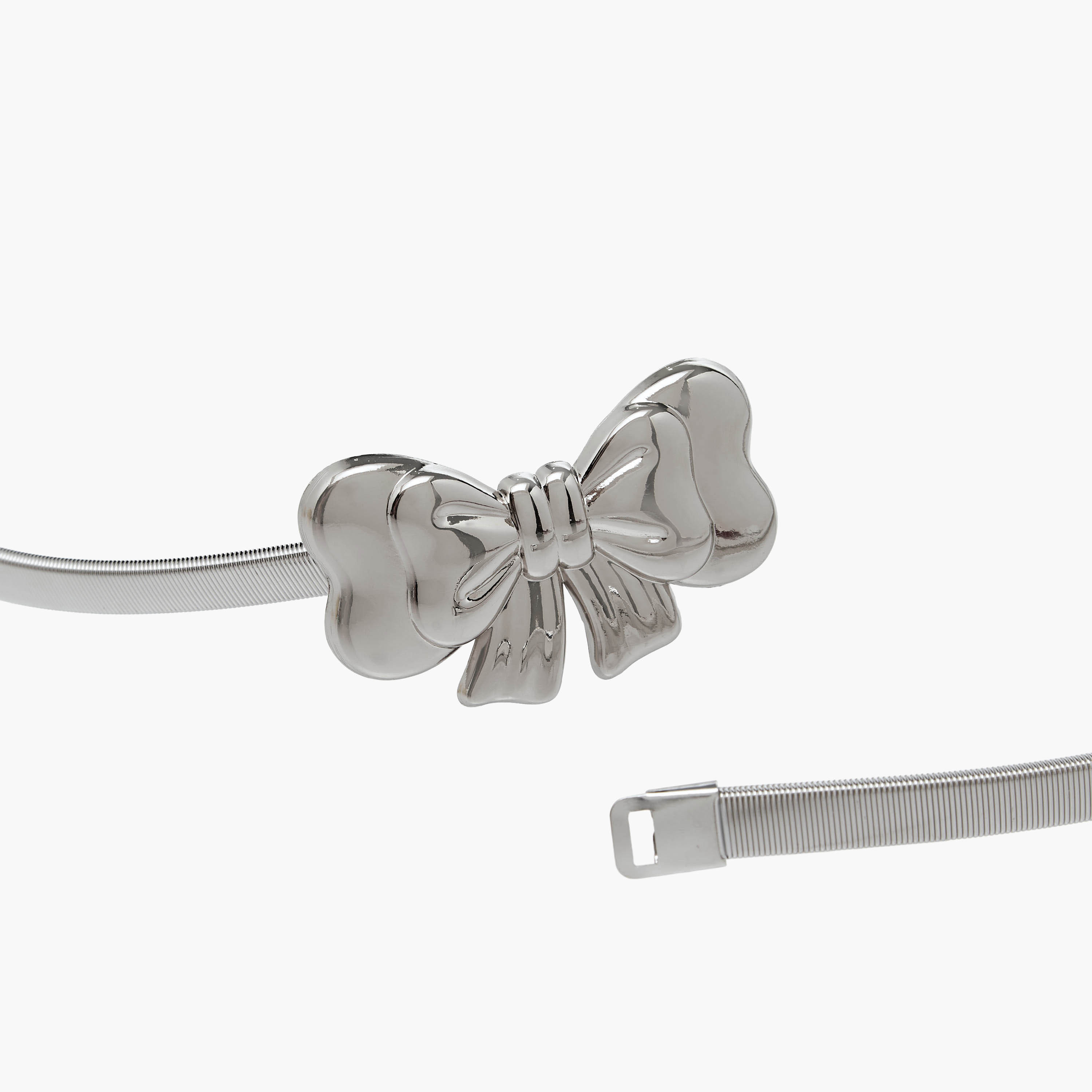 Metal Stretchable Belt with Bow Trim-women-clothingaccessories-belts-image-6