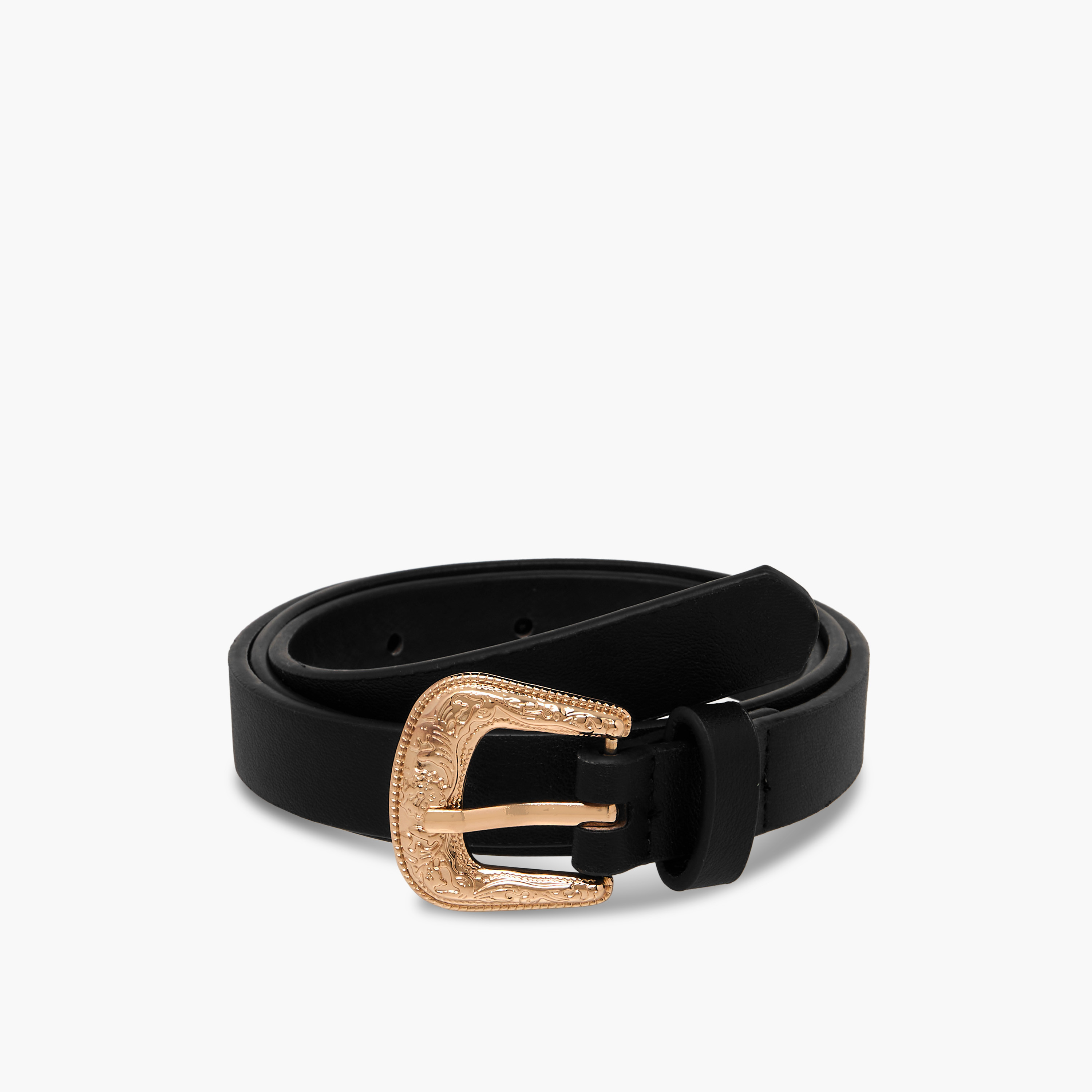 Faux Leather Belt with Curved Buckle - Set of 2-women-clothingaccessories-belts-image-5