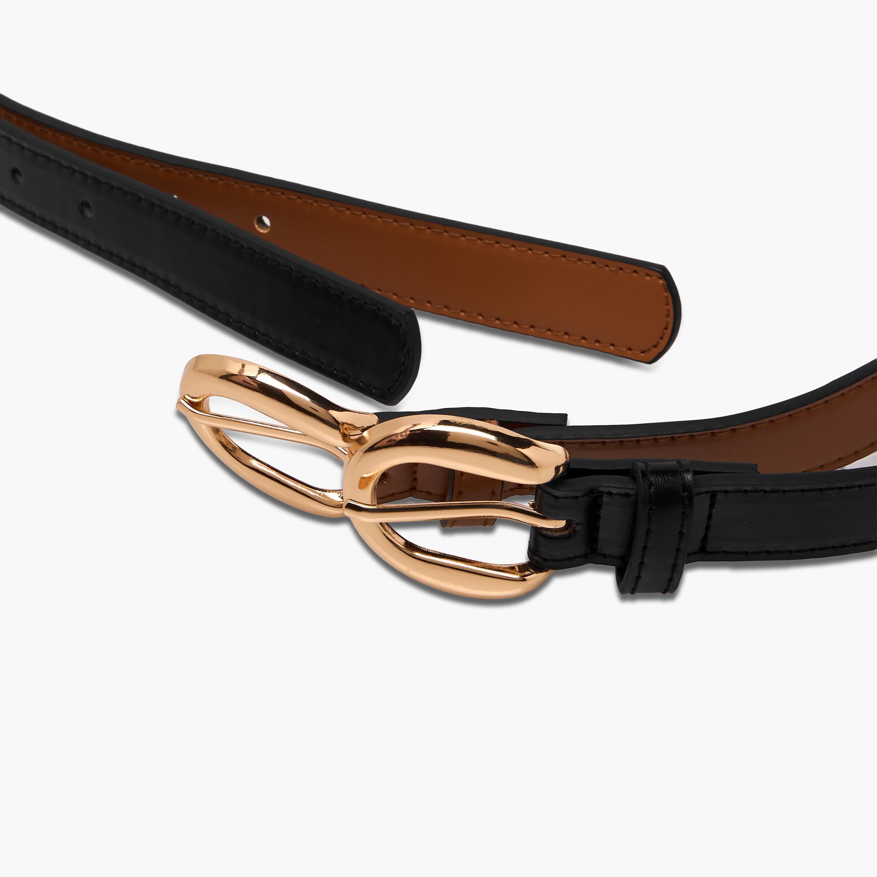 Faux Leather Belt with Curved Buckle - Set of 2-women-clothingaccessories-belts-image-9