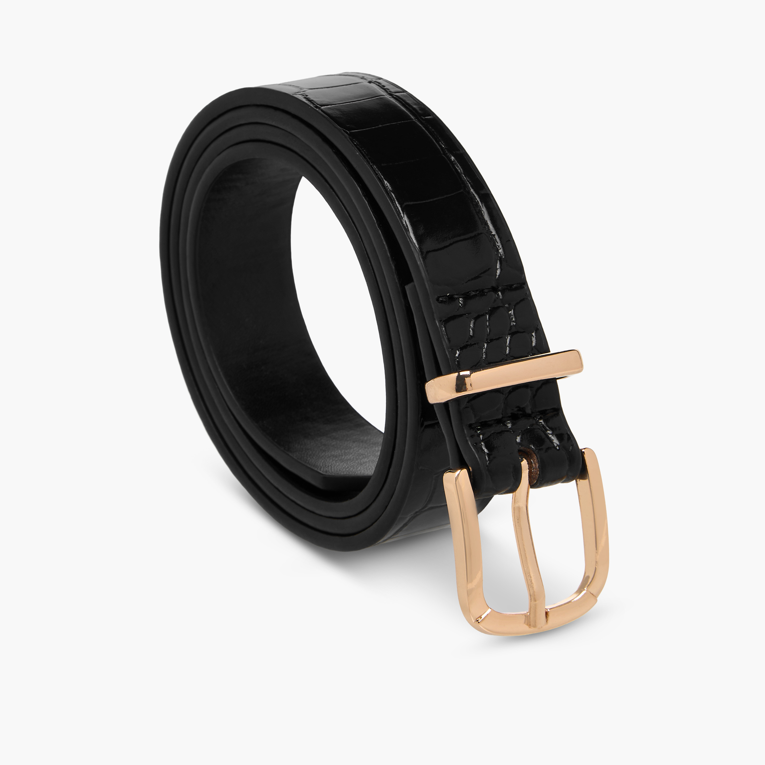 Faux Leather Belt with Pin Buckle Closure - Set of 2-women-clothingaccessories-belts-image-4