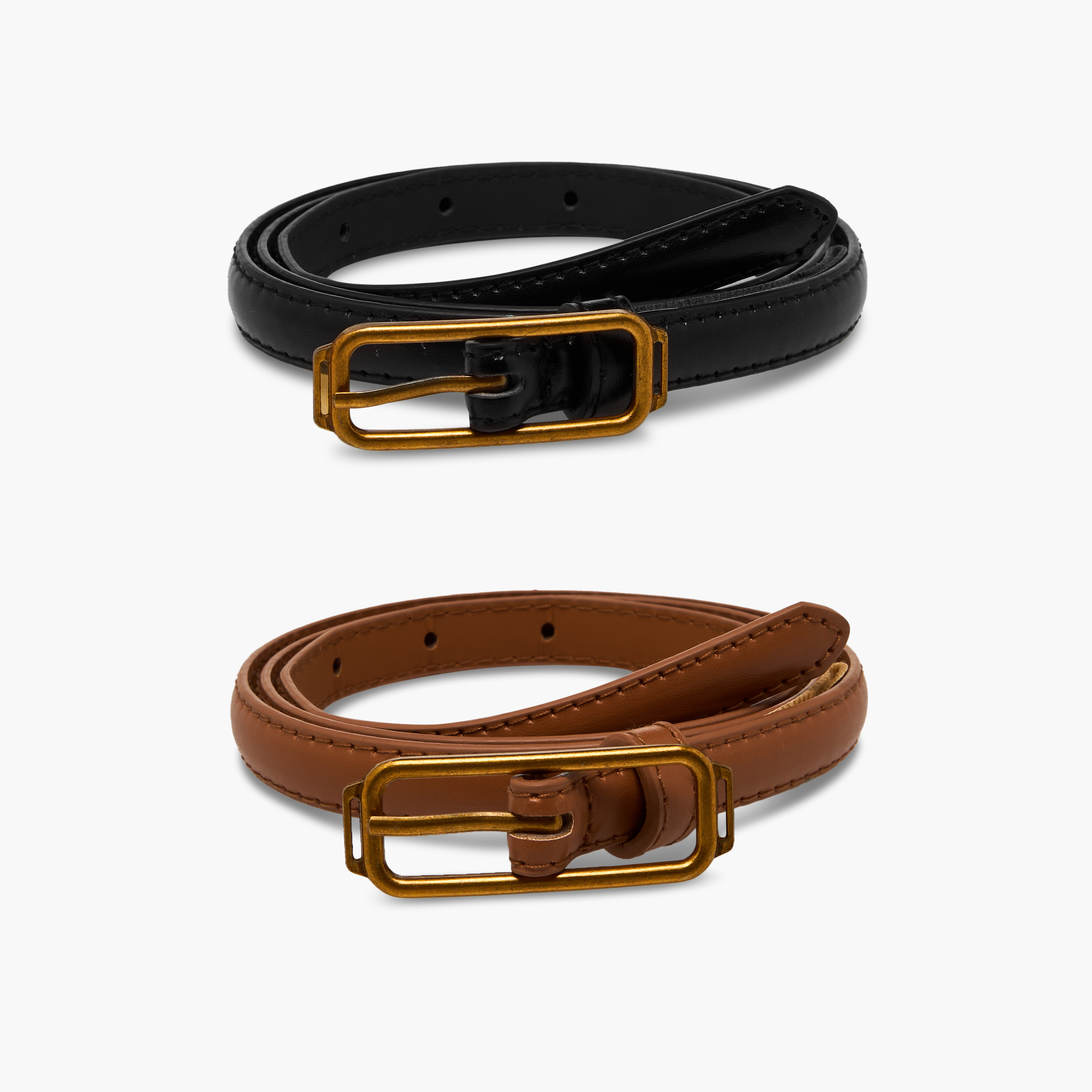حزام جلد صناعي بإبزيم مستطيل - طقم من 2-women-clothingaccessories-belts-image-9