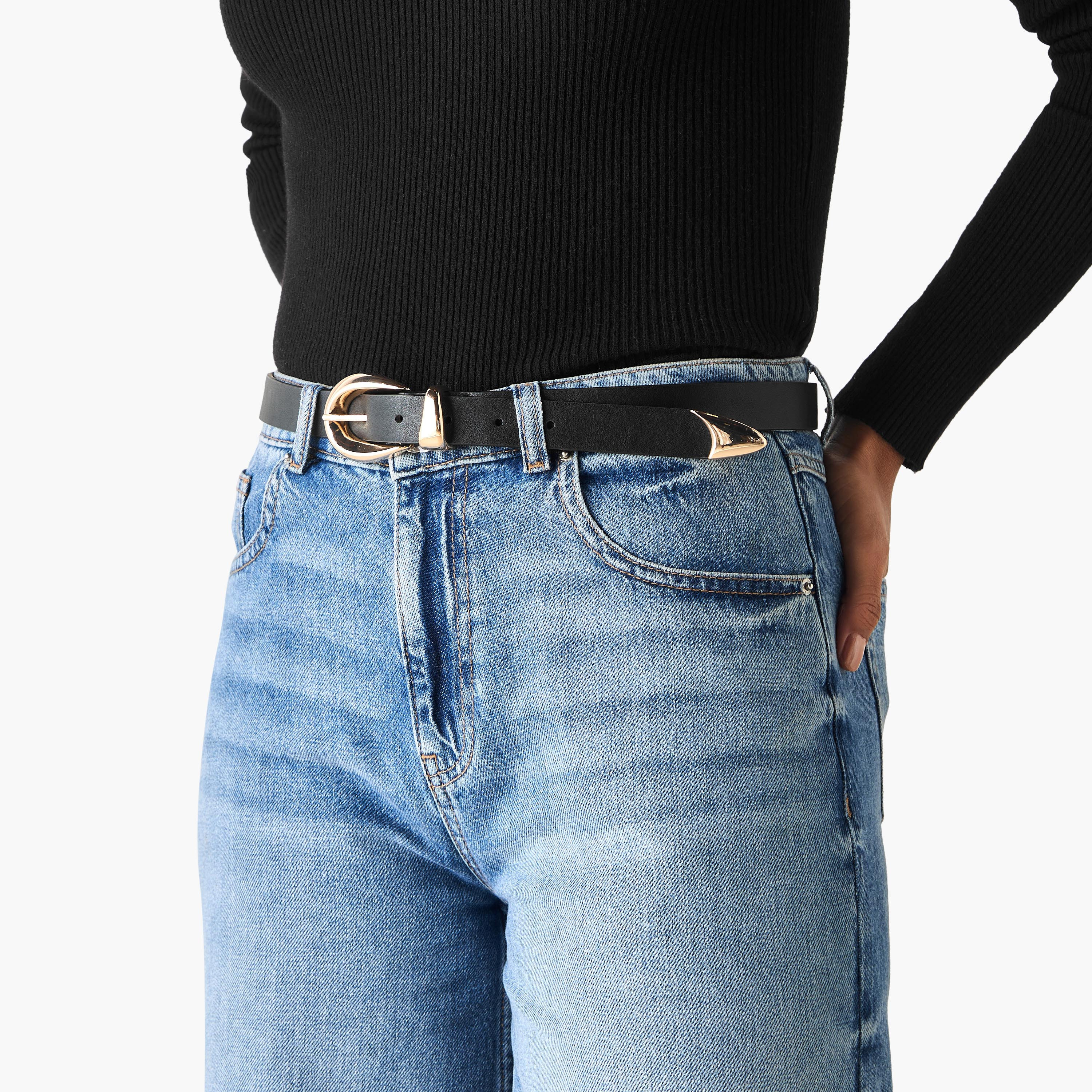 Faux Leather Belt with Pin Buckle Closure-women-clothingaccessories-belts-image-2