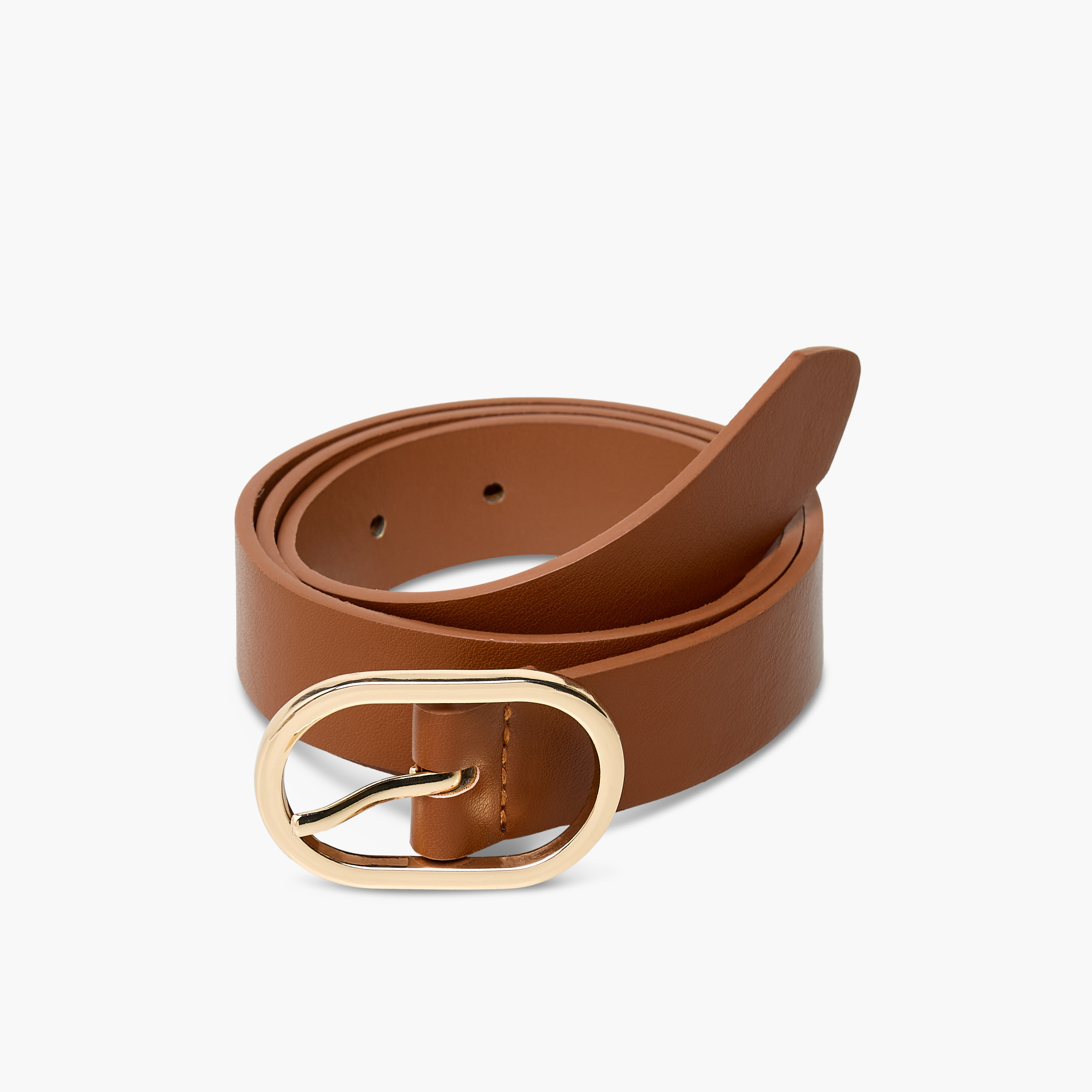 Faux Leather Belt with Oval Buckle-women-clothingaccessories-belts-image-3