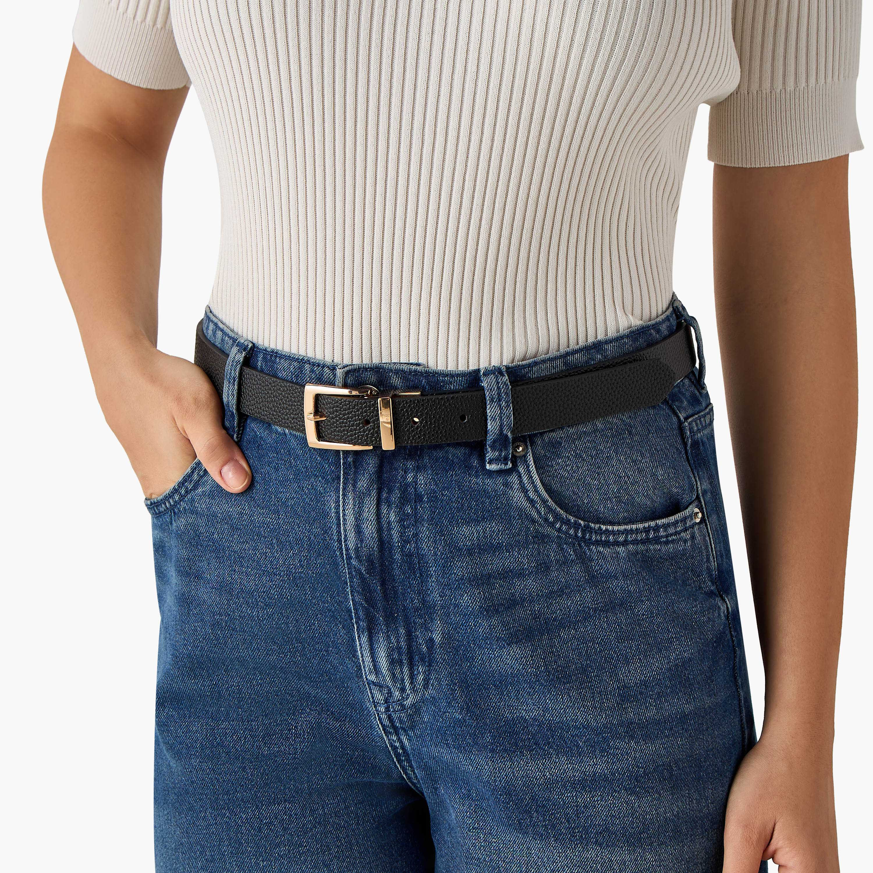 حزام قابل للارتداء على الوجهين بإبزيم دبوس-women-clothingaccessories-belts-image-5
