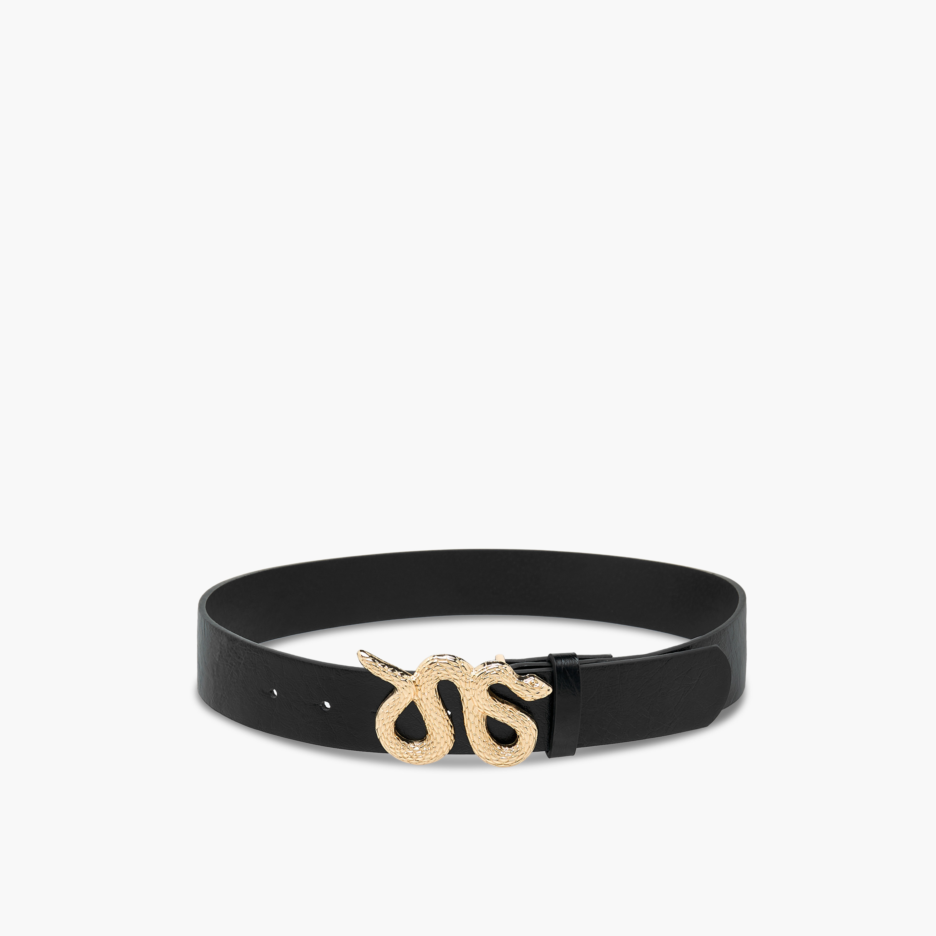 Faux Leather Belt with Serpent Buckle-women-clothingaccessories-belts-image-5