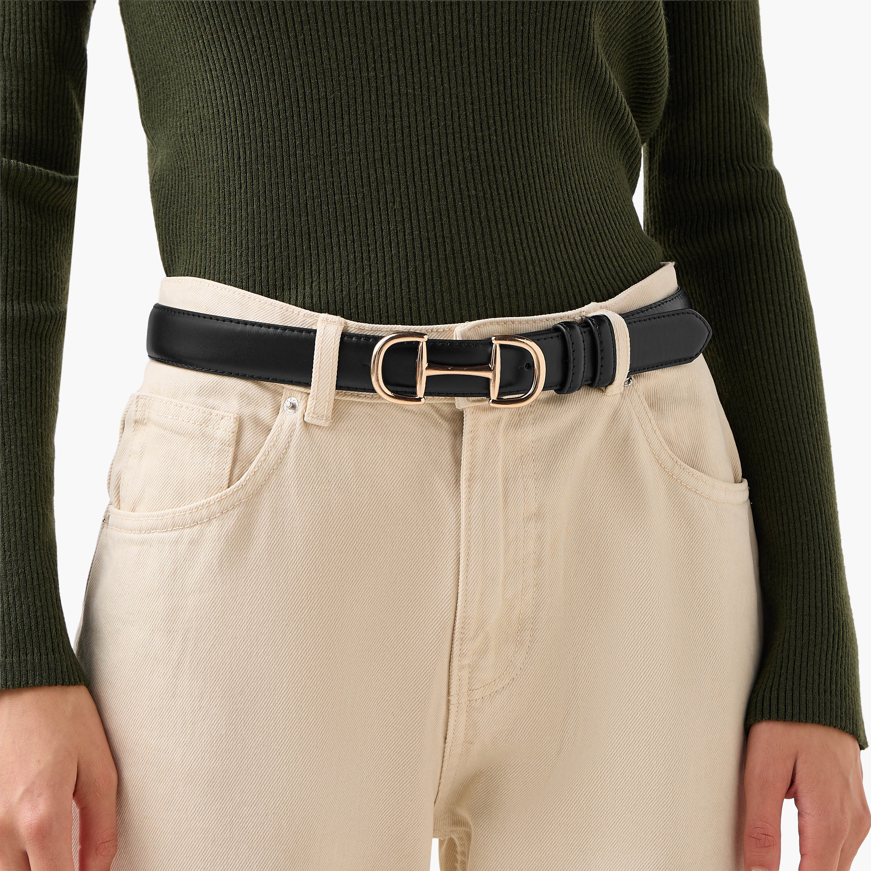 حزام جلد صناعي بإبزيم مميز-women-clothingaccessories-belts-image-2