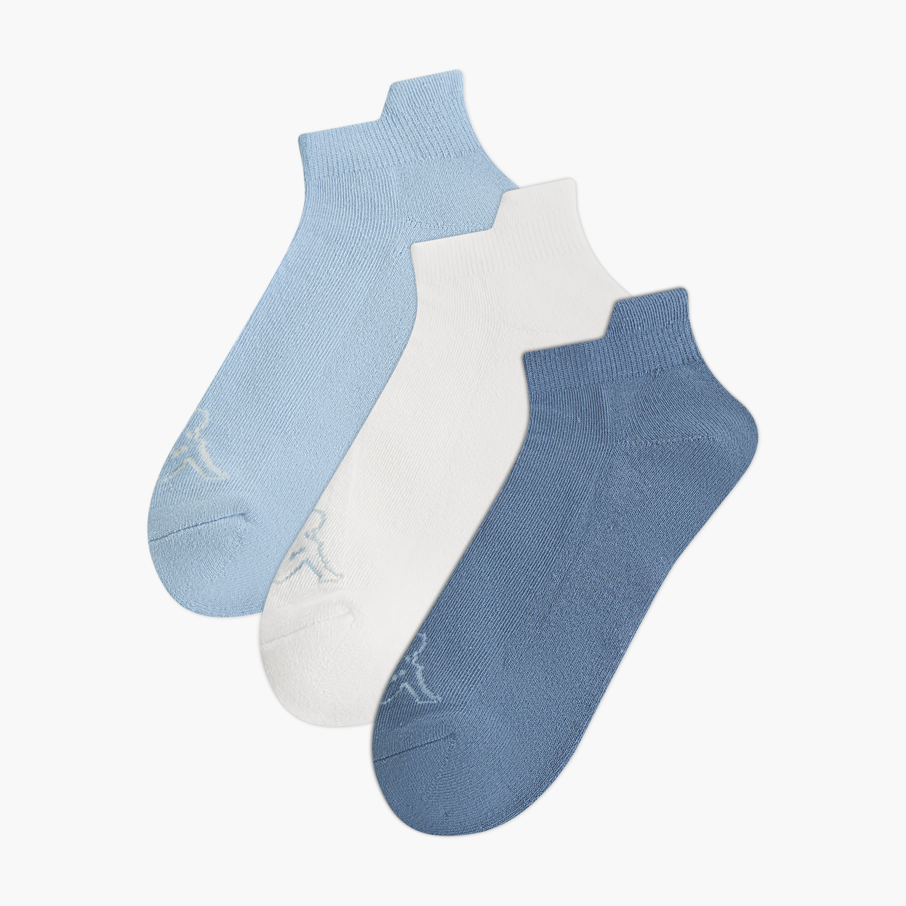 Kappa Pack of 3 Ankle Length Trainer Socks-women-socksandstockings-image-1