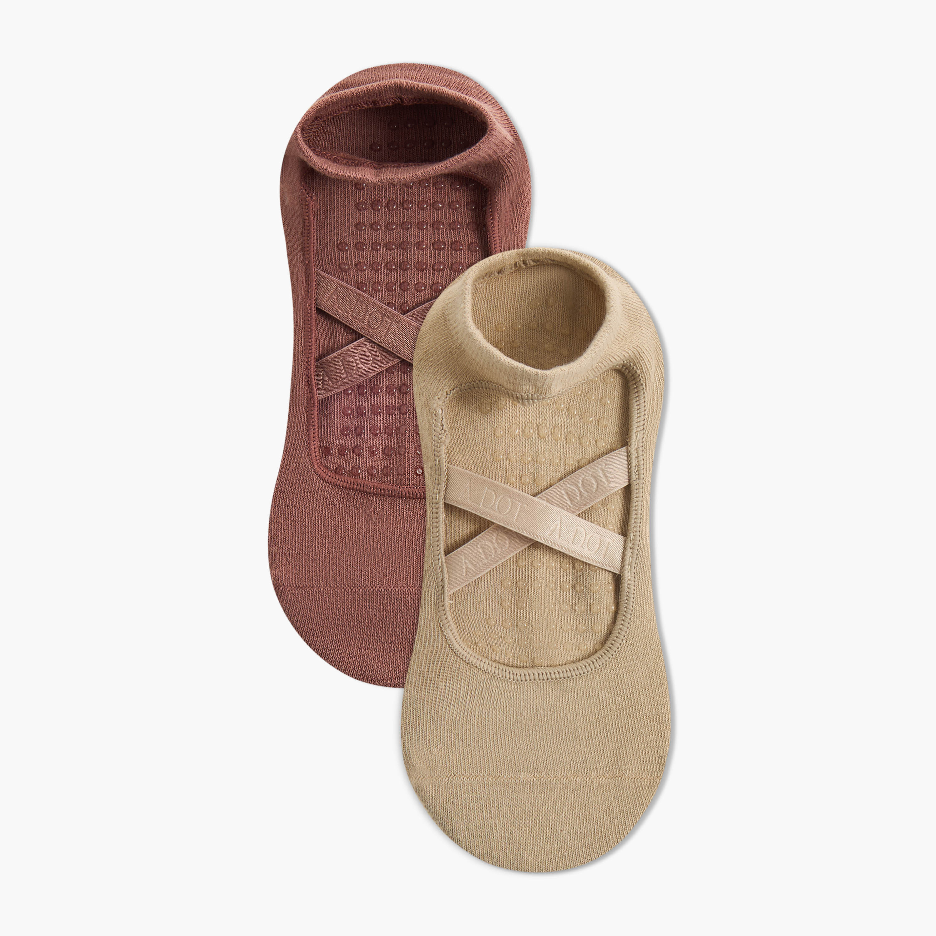 Pack of 2 Yoga Footsie Socks-women-socksandstockings-image-1