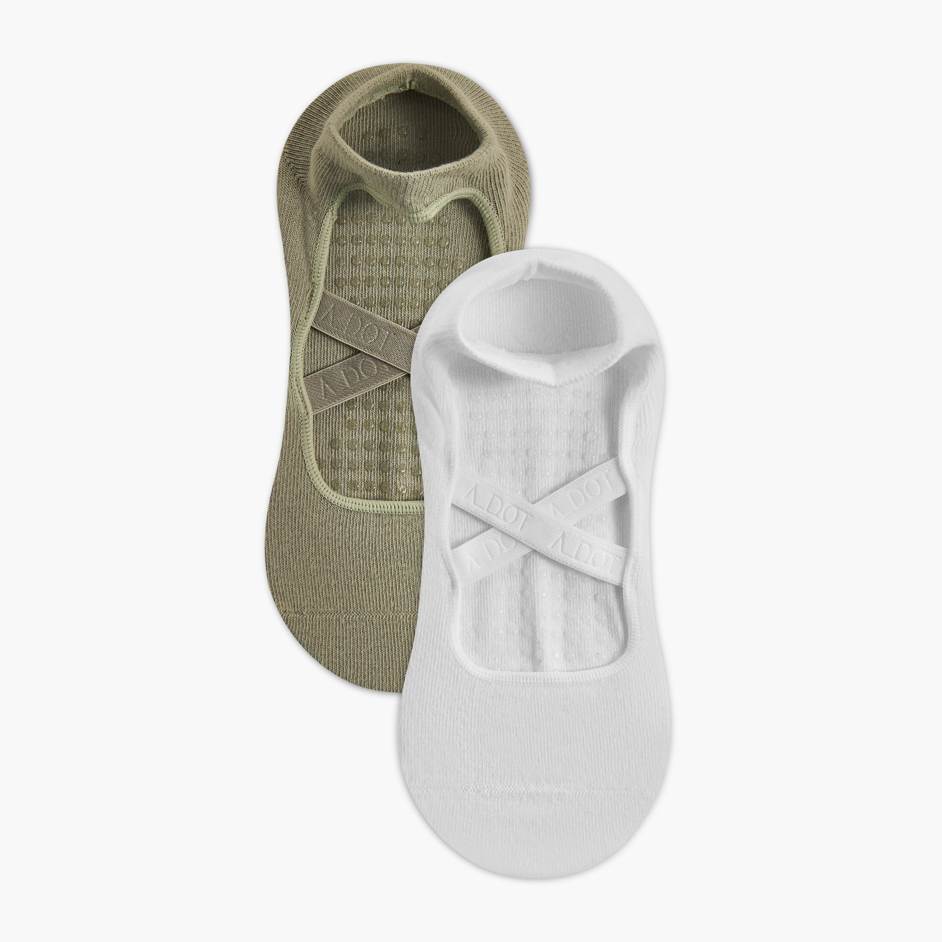 Pack of 2 Yoga Footsie Socks-women-socksandstockings-image-1