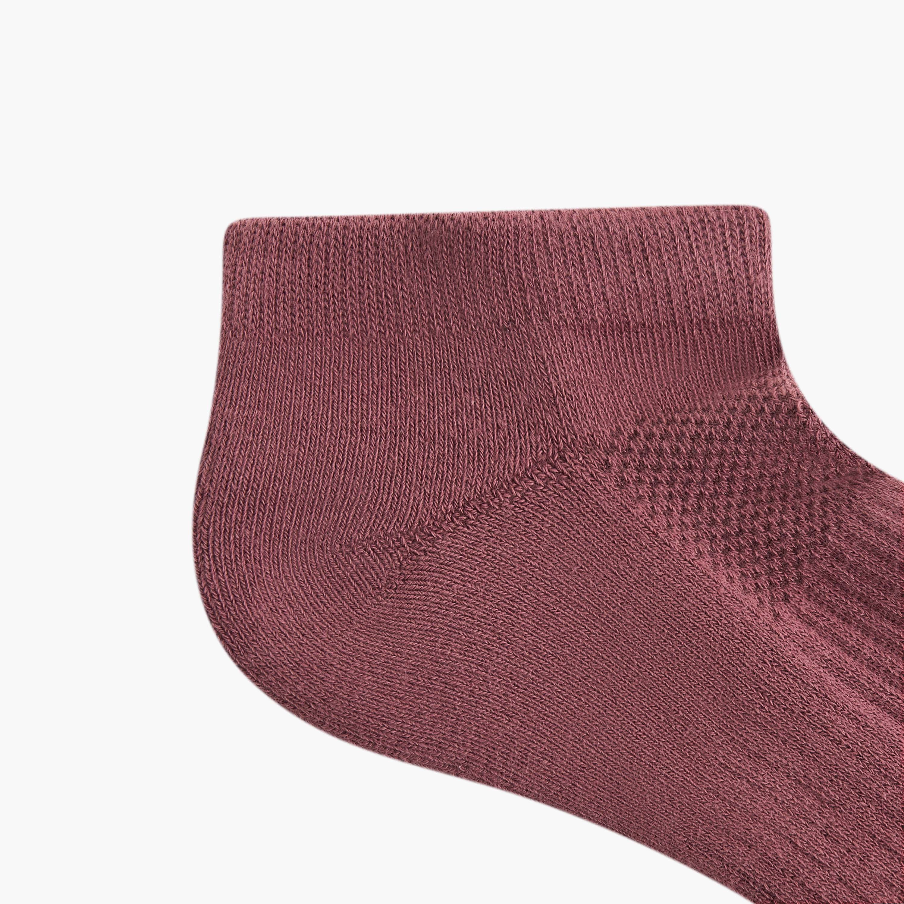 Pack of 5 Terry Ankle Length Sports Trainer Socks-women-socksandstockings-image-6