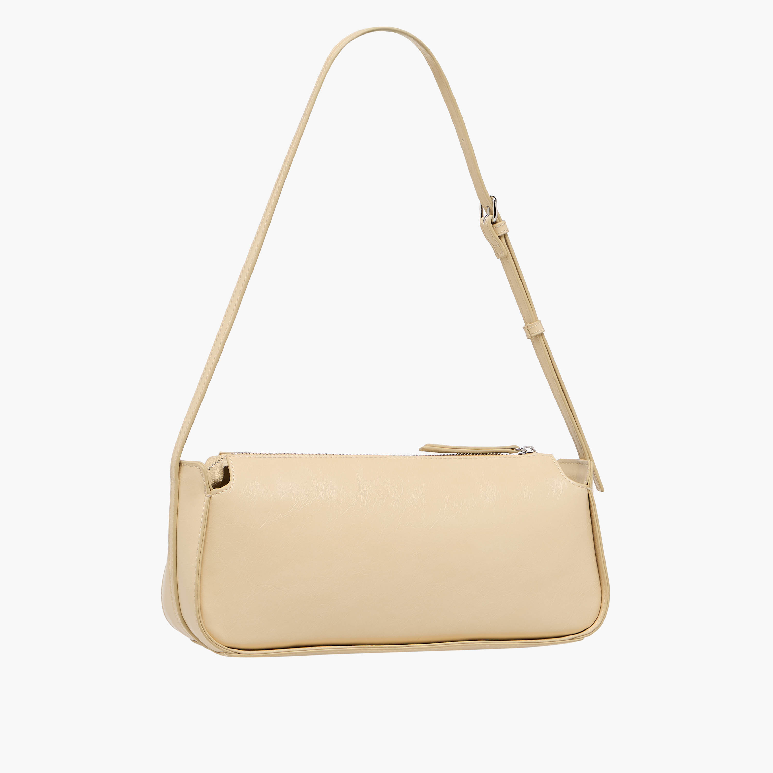 Textured Shoulder Bag with Zip Closure-women-bagsandwallets-handbags-image-4