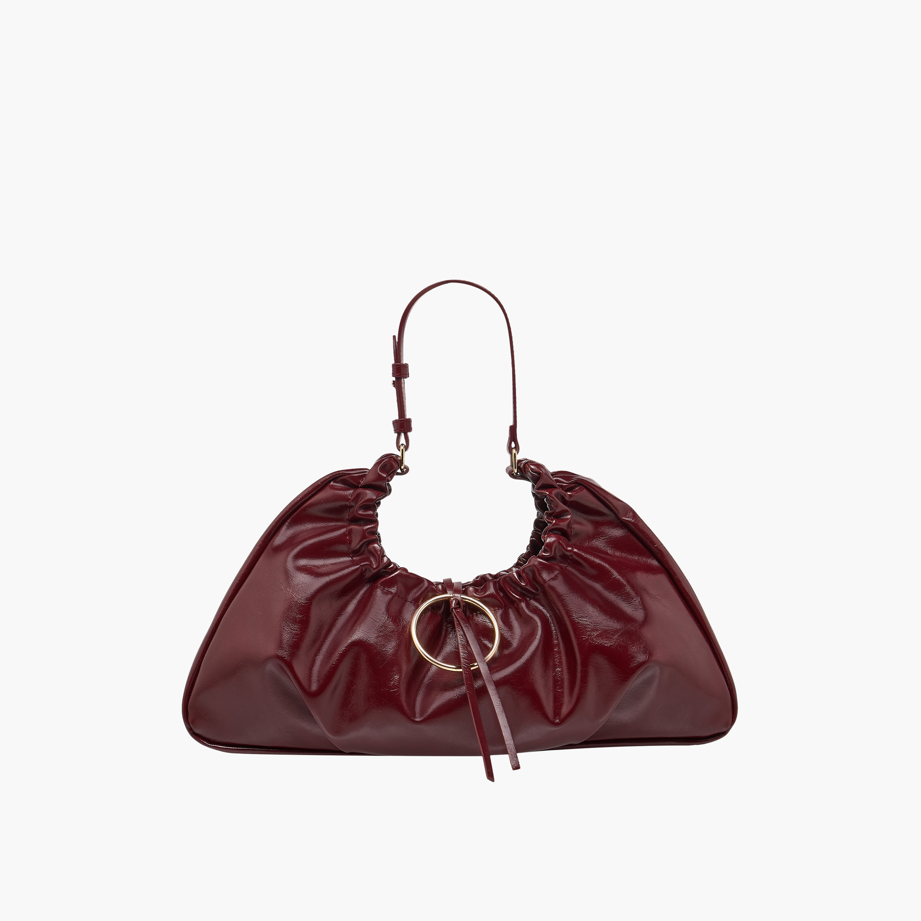 Gatherered Design Hobo Bag with Adjustable Strap-women-bagsandwallets-handbags-image-1