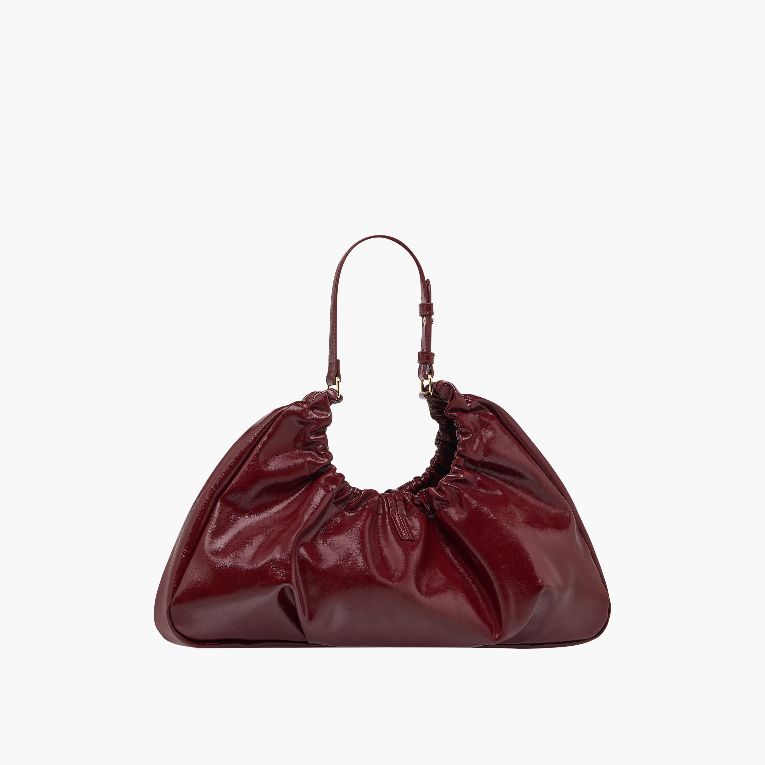 Gatherered Design Hobo Bag with Adjustable Strap-women-bagsandwallets-handbags-image-4