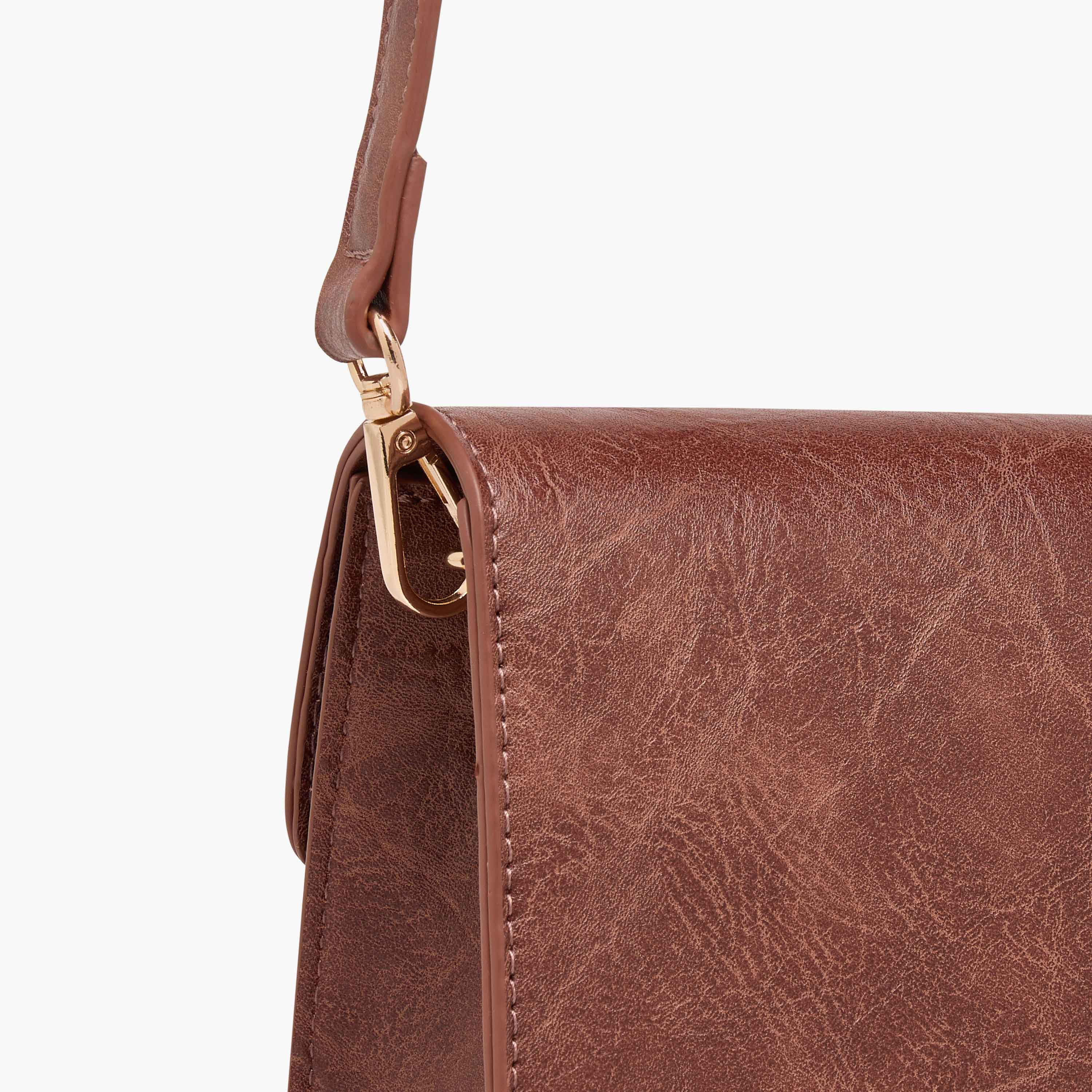 Metal Trim Crossbody Bag with Adjustable Strap-women-bagsandwallets-handbags-image-6