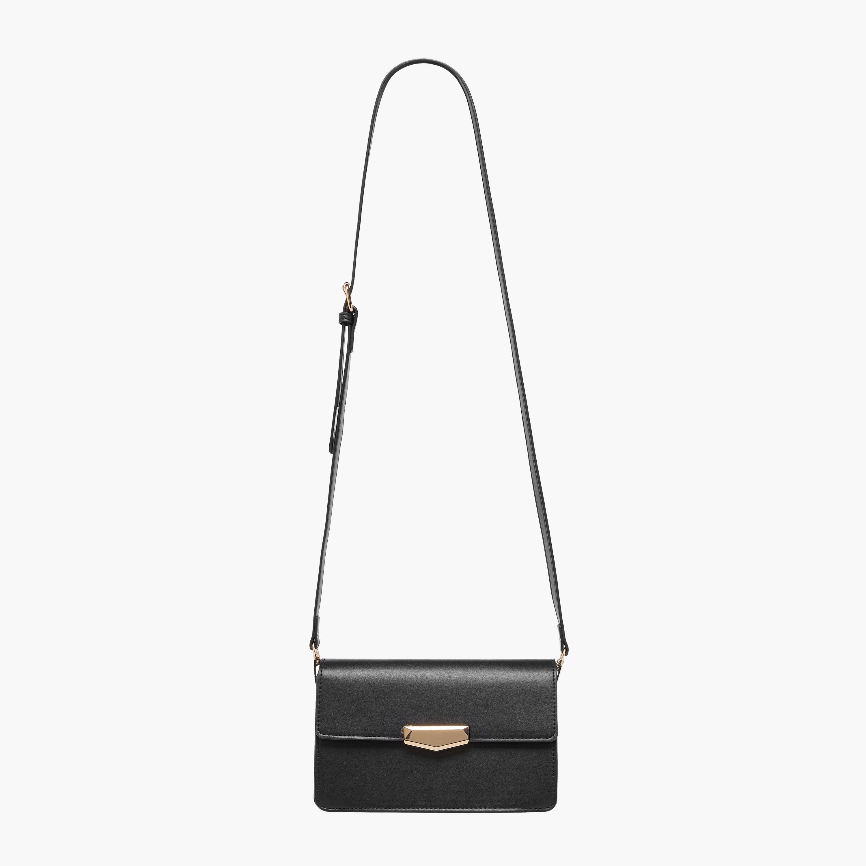 Metal Trim Crossbody Bag with Adjustable Strap-women-bagsandwallets-handbags-image-3