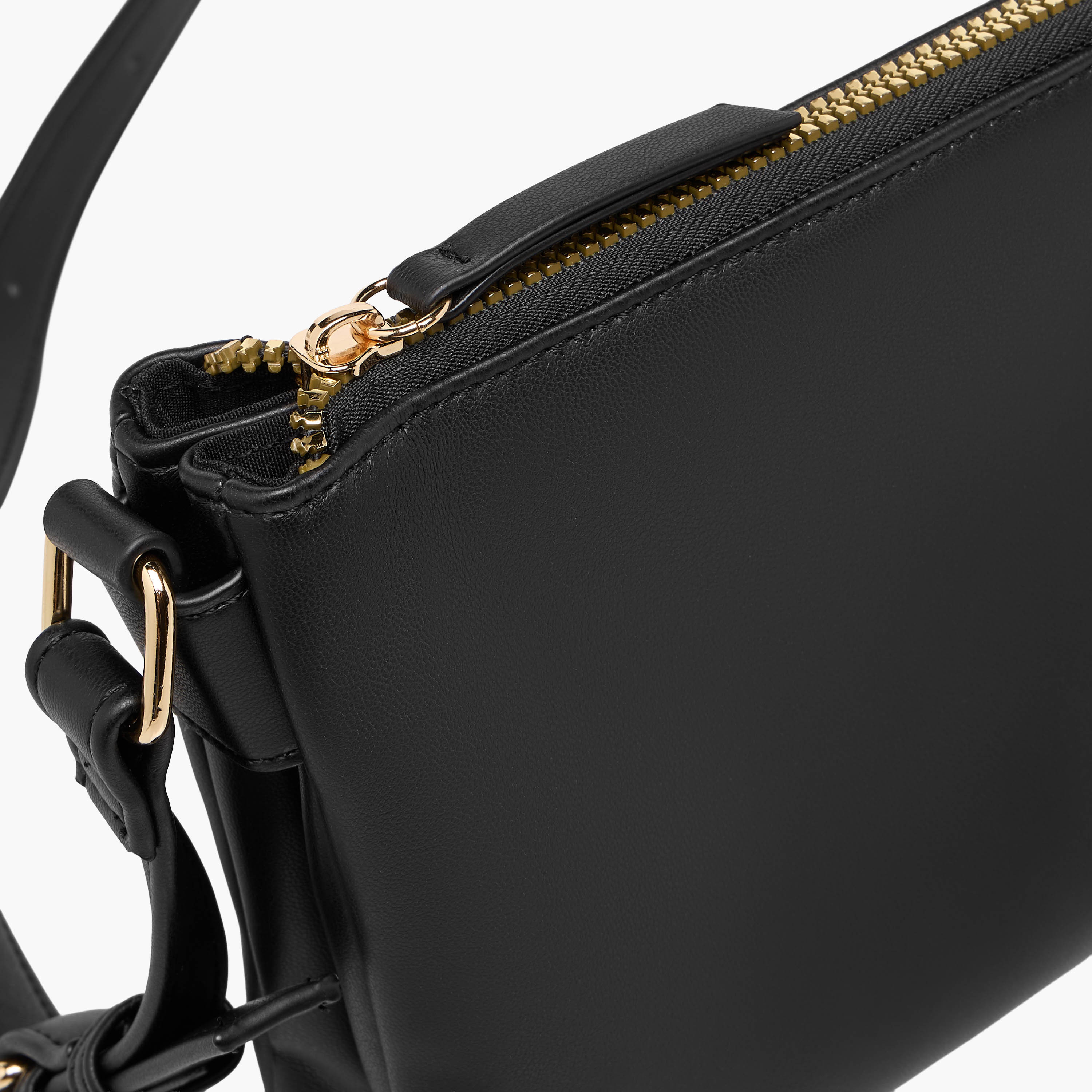 Textured Crossbody Bag with Zip Closure-women-bagsandwallets-handbags-image-5