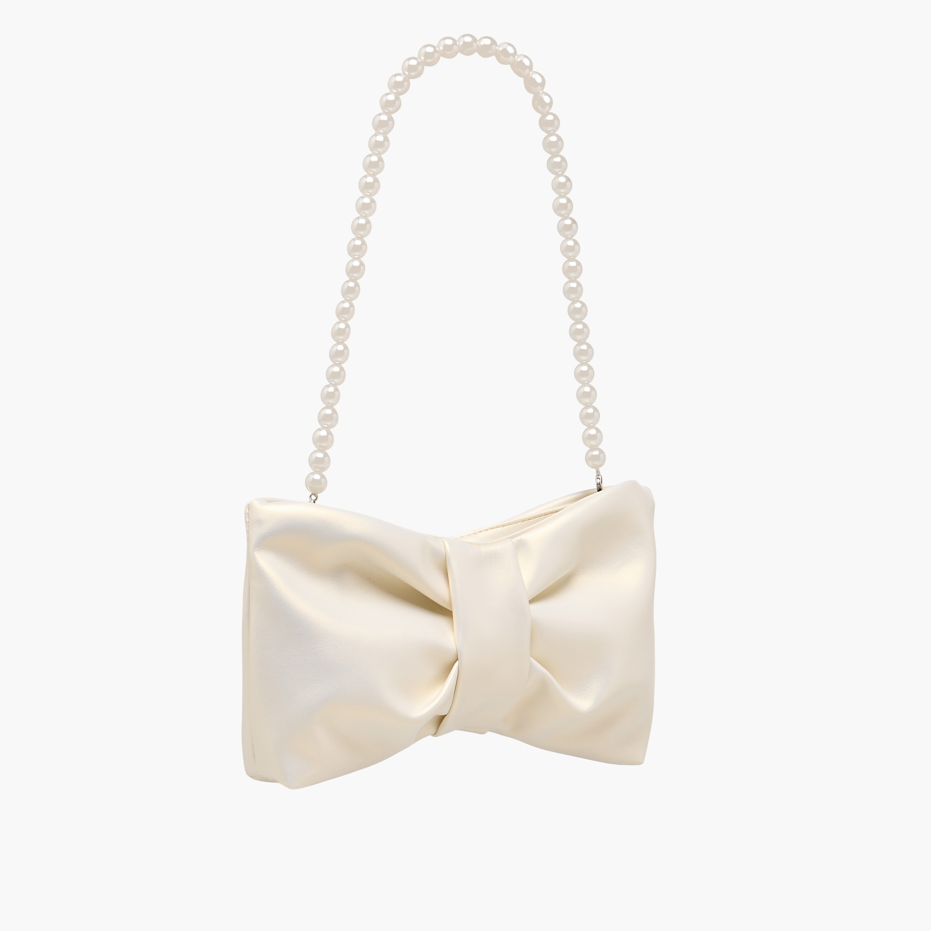 Bow Shaped Crossbody Bag with Pearl Handle-women-bagsandwallets-handbags-image-4