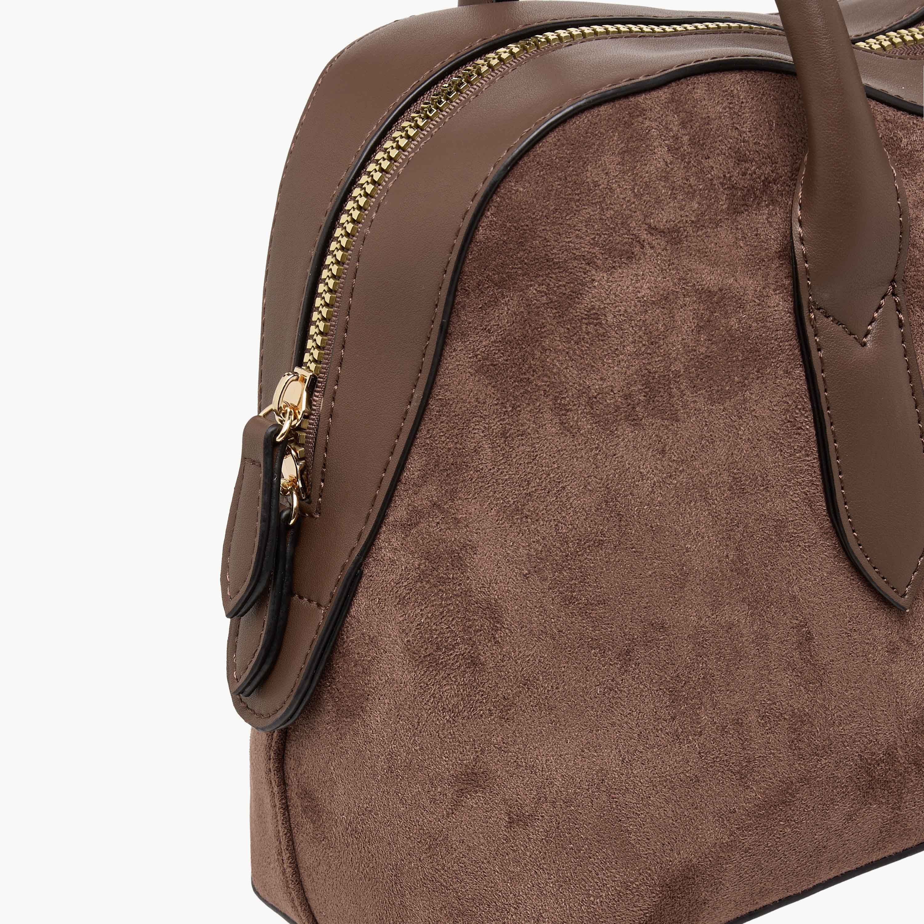 Suede Textured Crossbody Bag with Detachable Strap-women-bagsandwallets-handbags-image-5