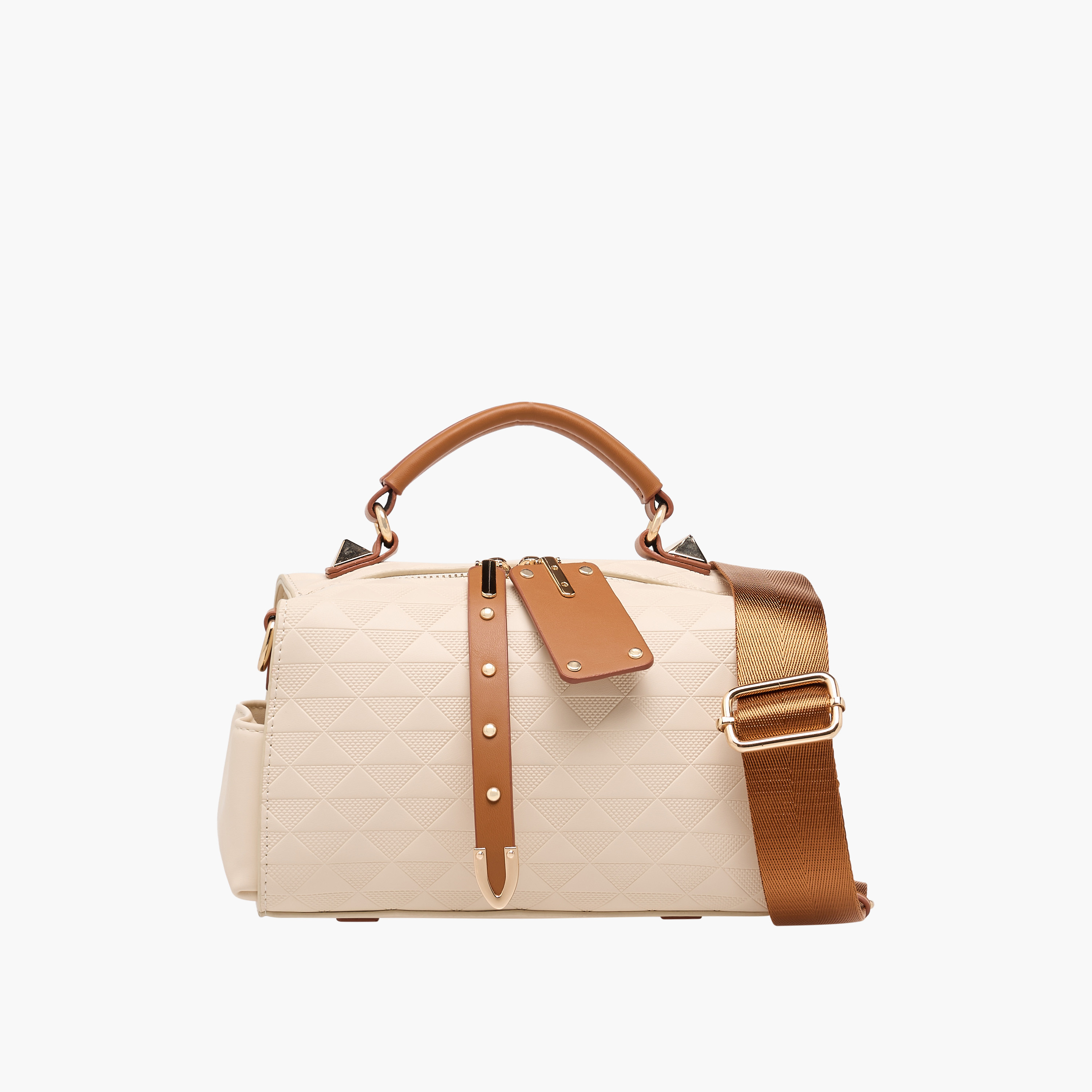 شنطة باريل بارزة الملمس بمقبض حمل-women-bagsandwallets-handbags-image-1