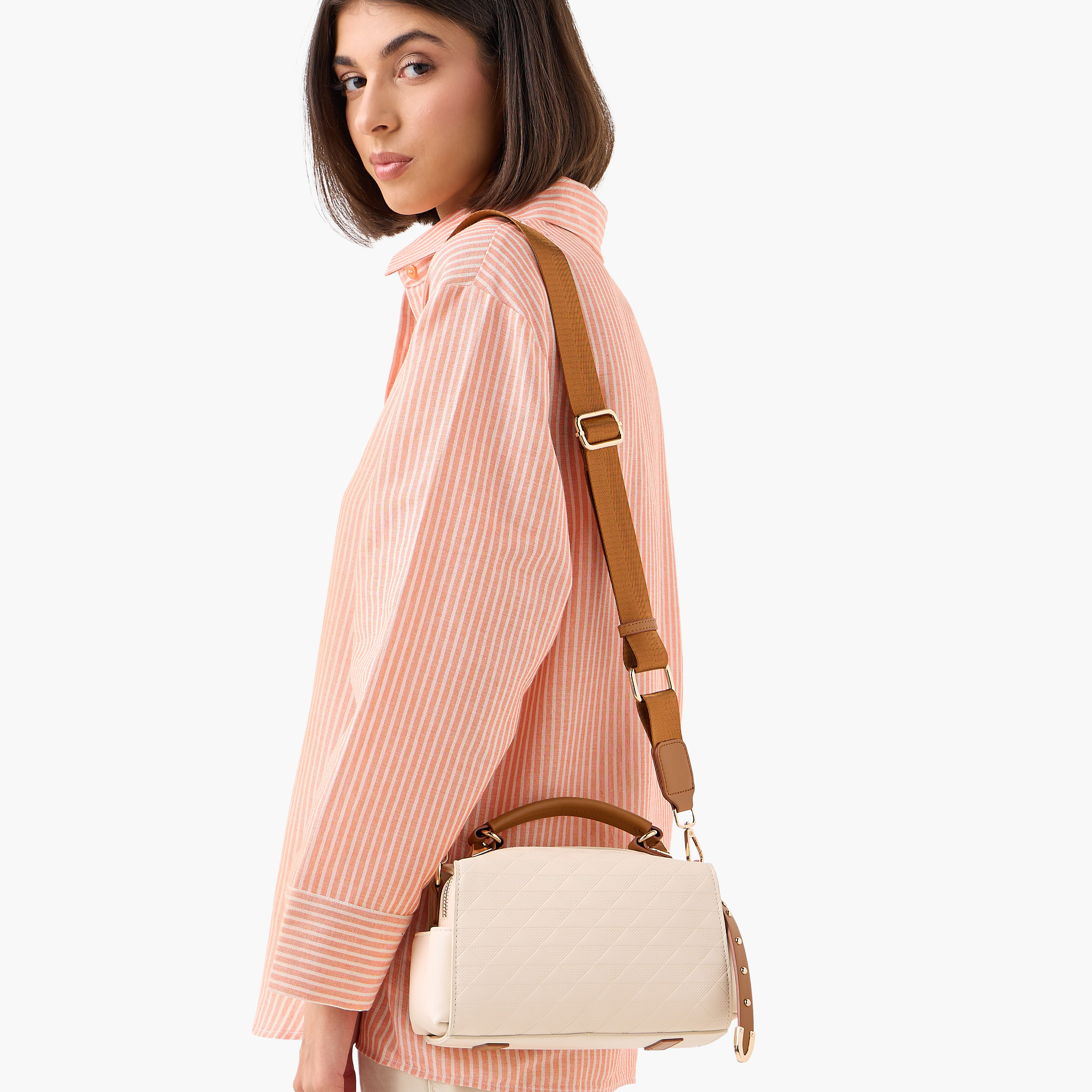 شنطة باريل بارزة الملمس بمقبض حمل-women-bagsandwallets-handbags-image-8