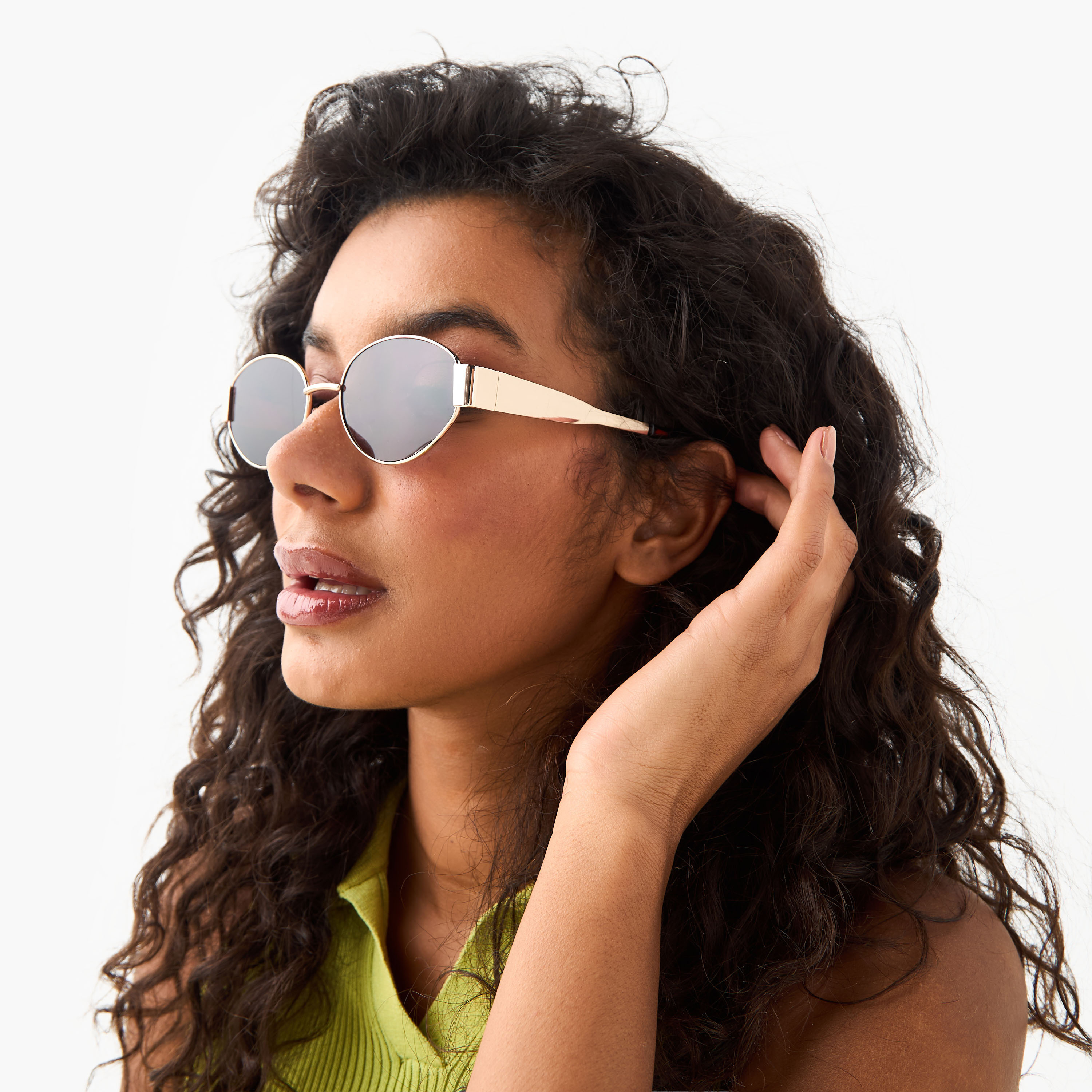 Women Oval Purple Lens Sunglasses-women-sunglasses-image-2