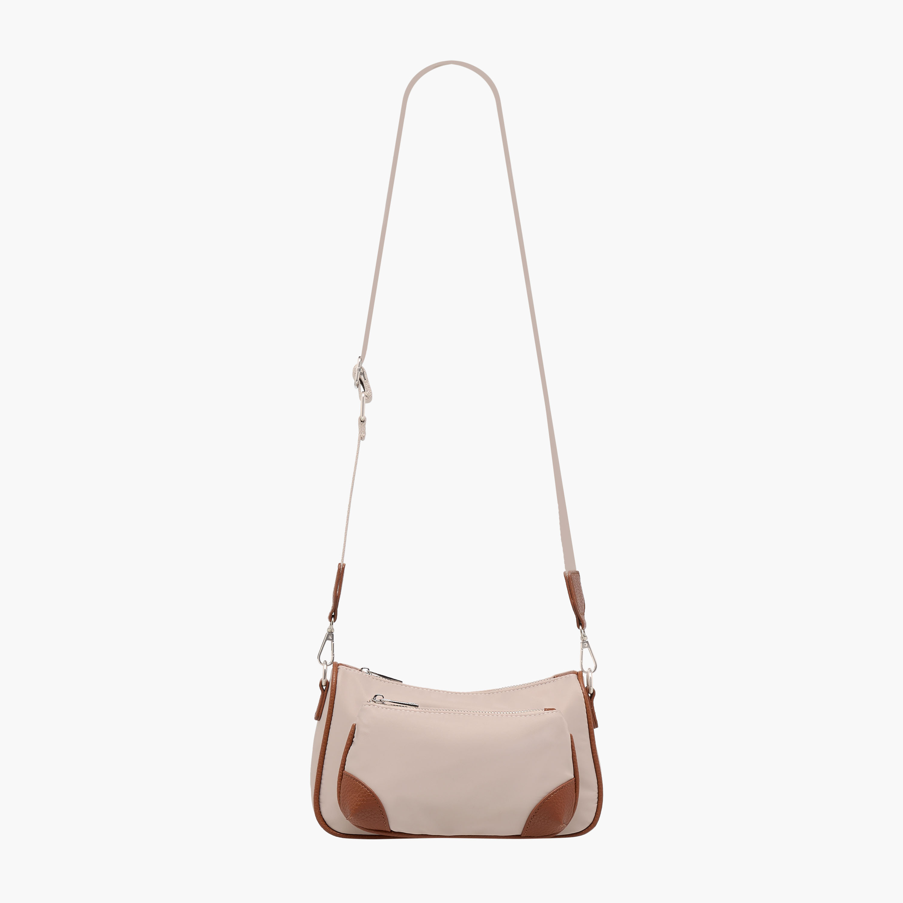 Panelled Crossbody Bag with Adjustable Strap-women-bagsandwallets-handbags-image-3