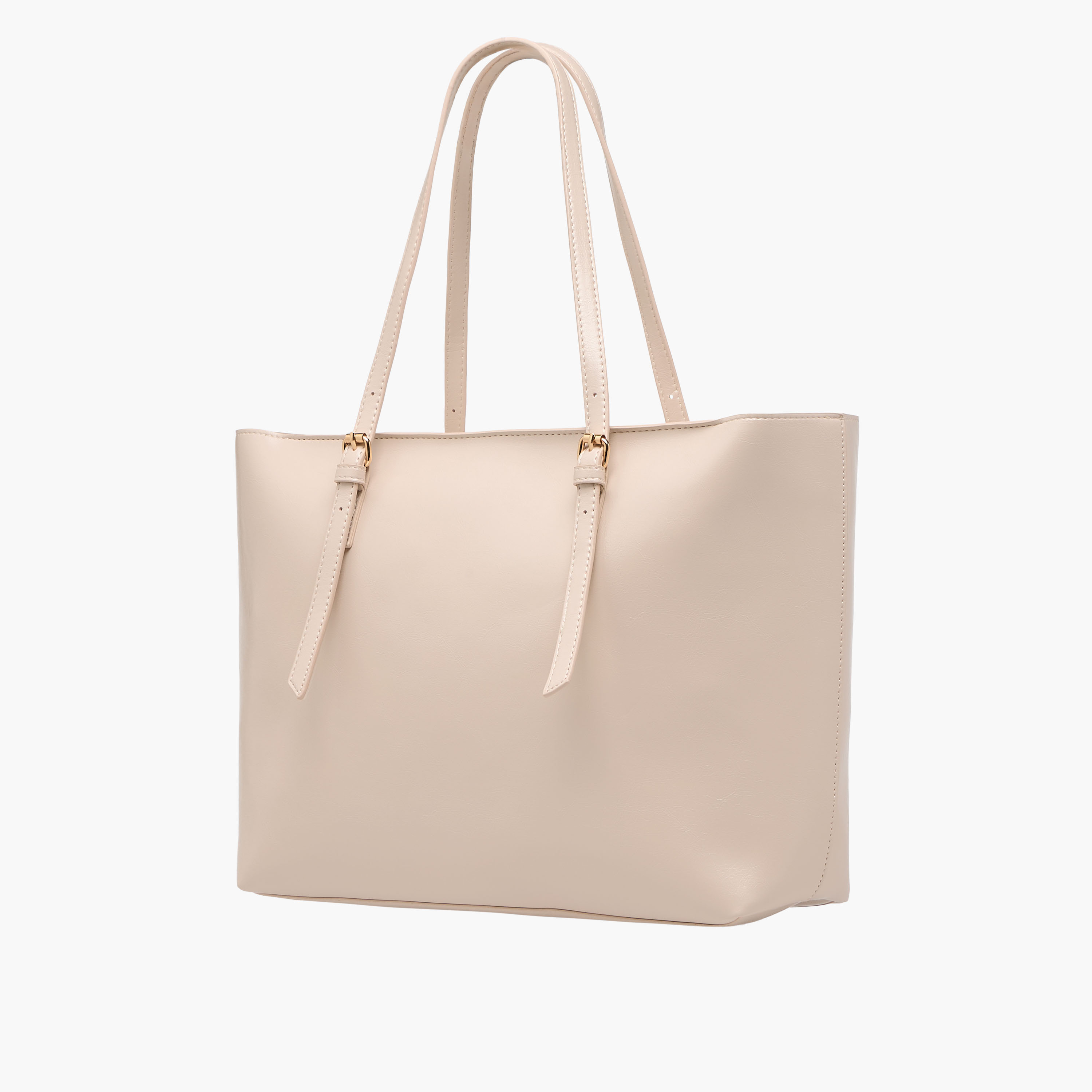 Buckle Detail Tote Bag with Handles-women-bagsandwallets-handbags-image-3