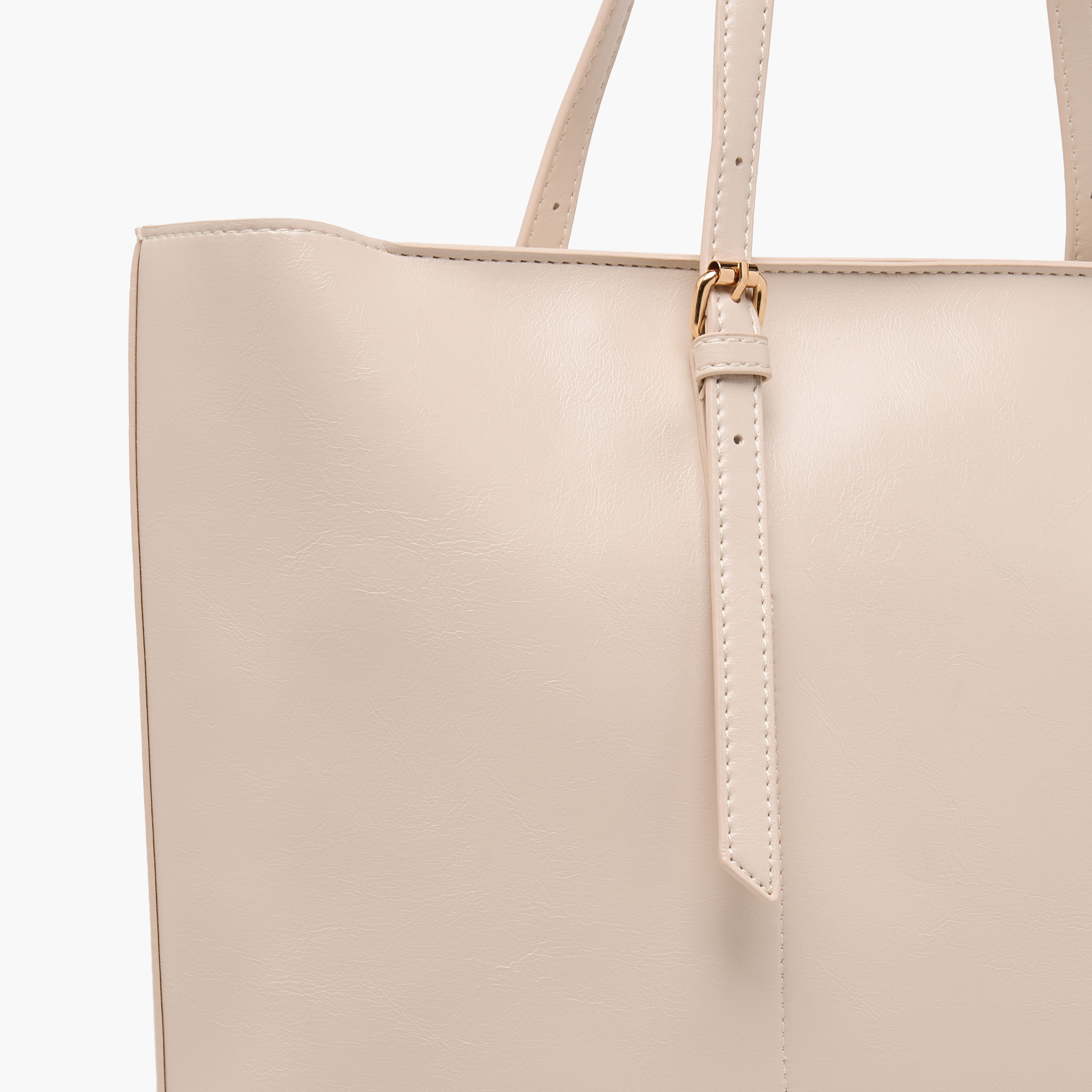 Buckle Detail Tote Bag with Handles-women-bagsandwallets-handbags-image-6