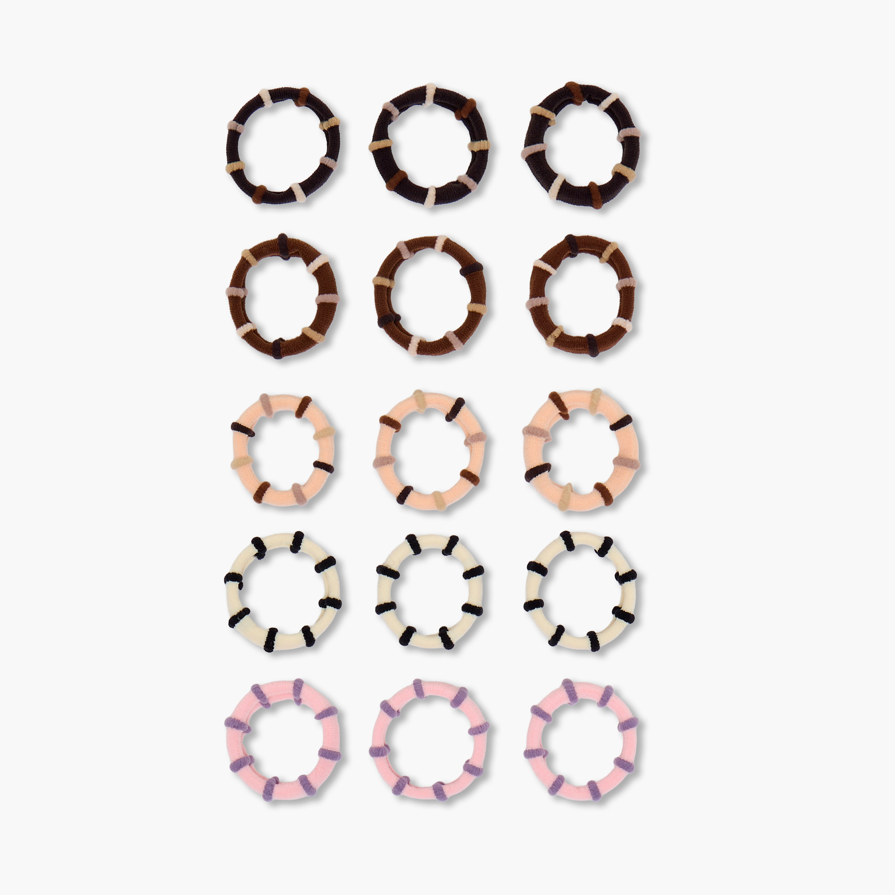 Gloo Pack of 15 Striped Hair Tie-women-hairaccessories-scrunchies-image-3