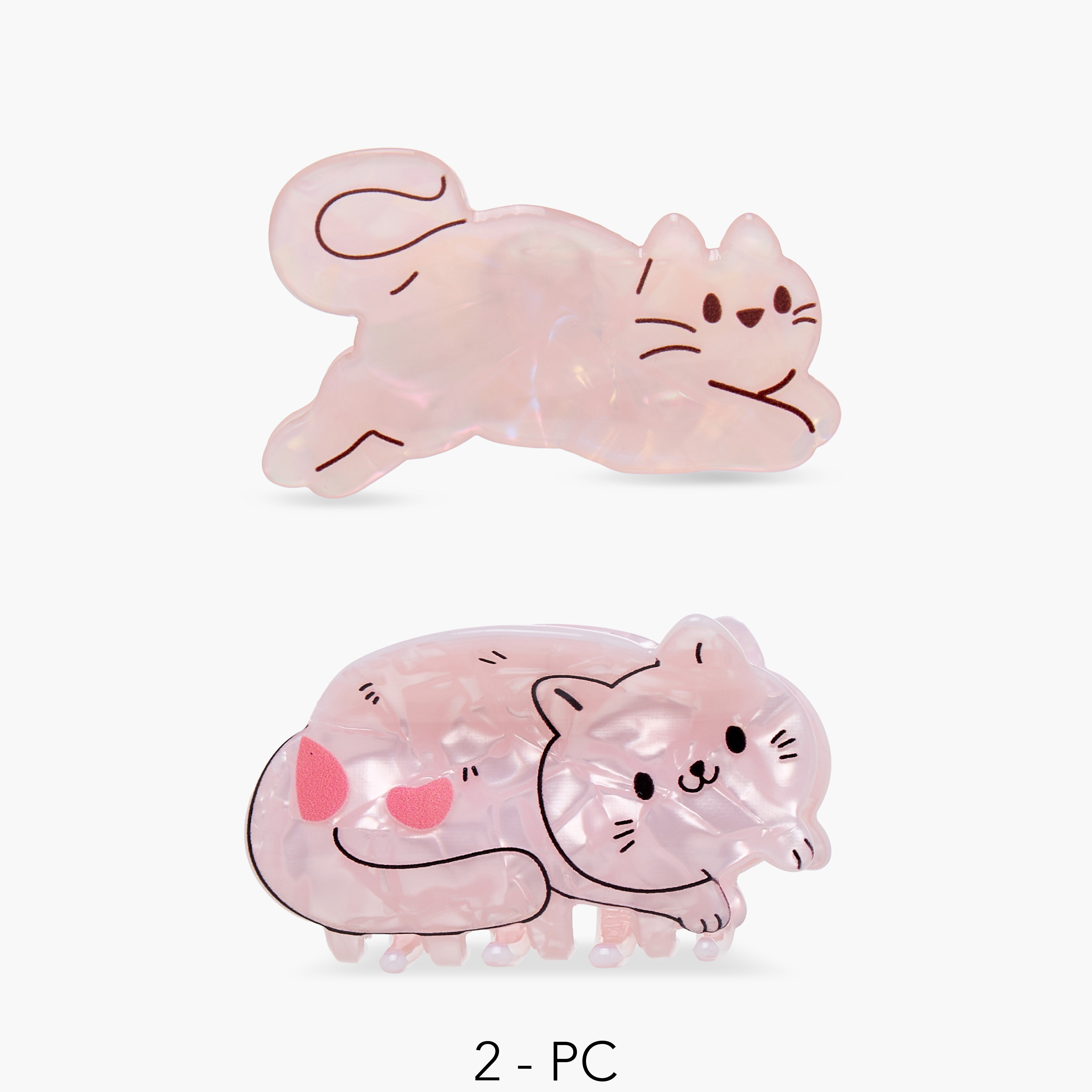 Gloo Pack of 2 Cat Shaped Hair Clamp-women-hairaccessories-clamps-image-1