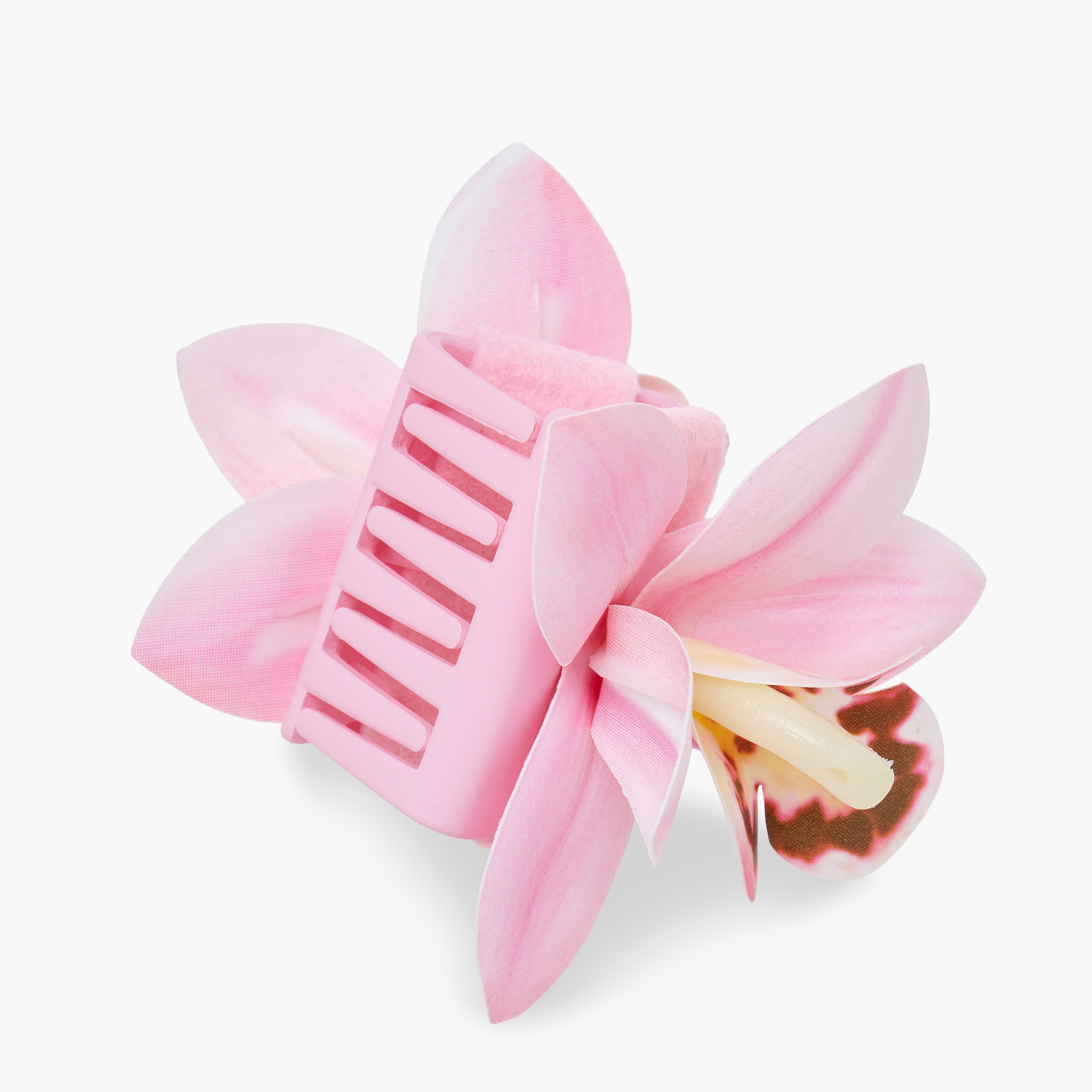 Gloo Pack of 2 Orchid Floral Shape Hair Clamps with Print-women-hairaccessories-clamps-image-5