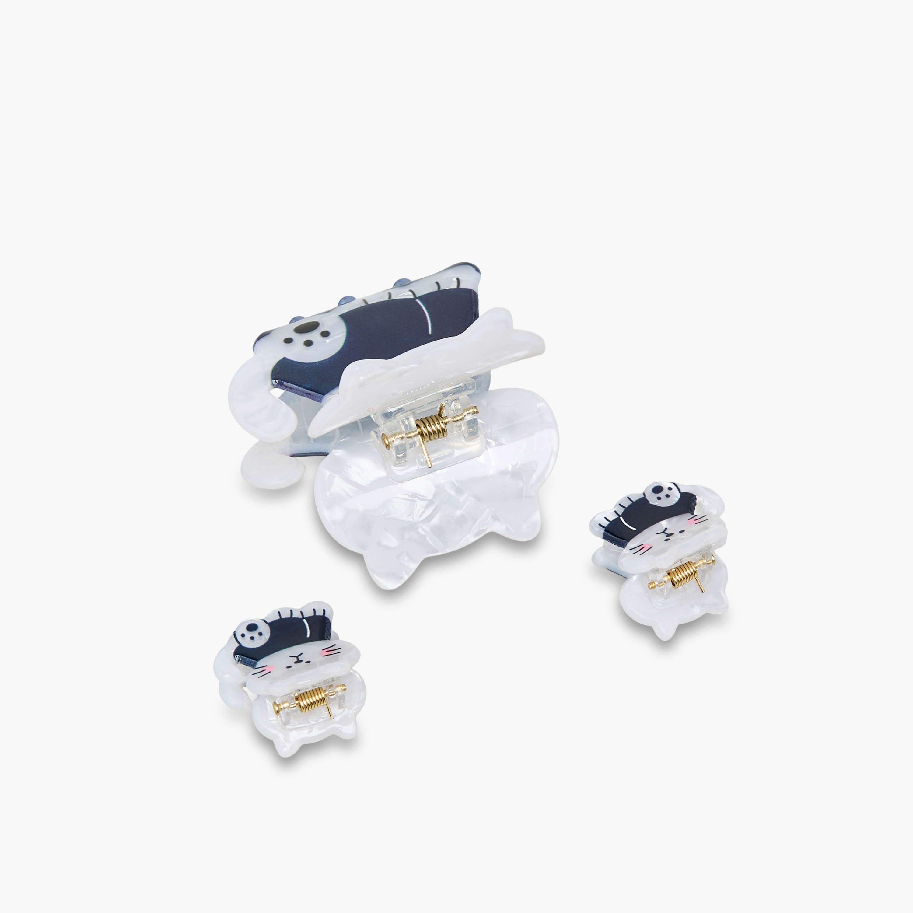 Gloo Pack of 3 Cat Shaped Hair Clamp-women-hairaccessories-clamps-image-5