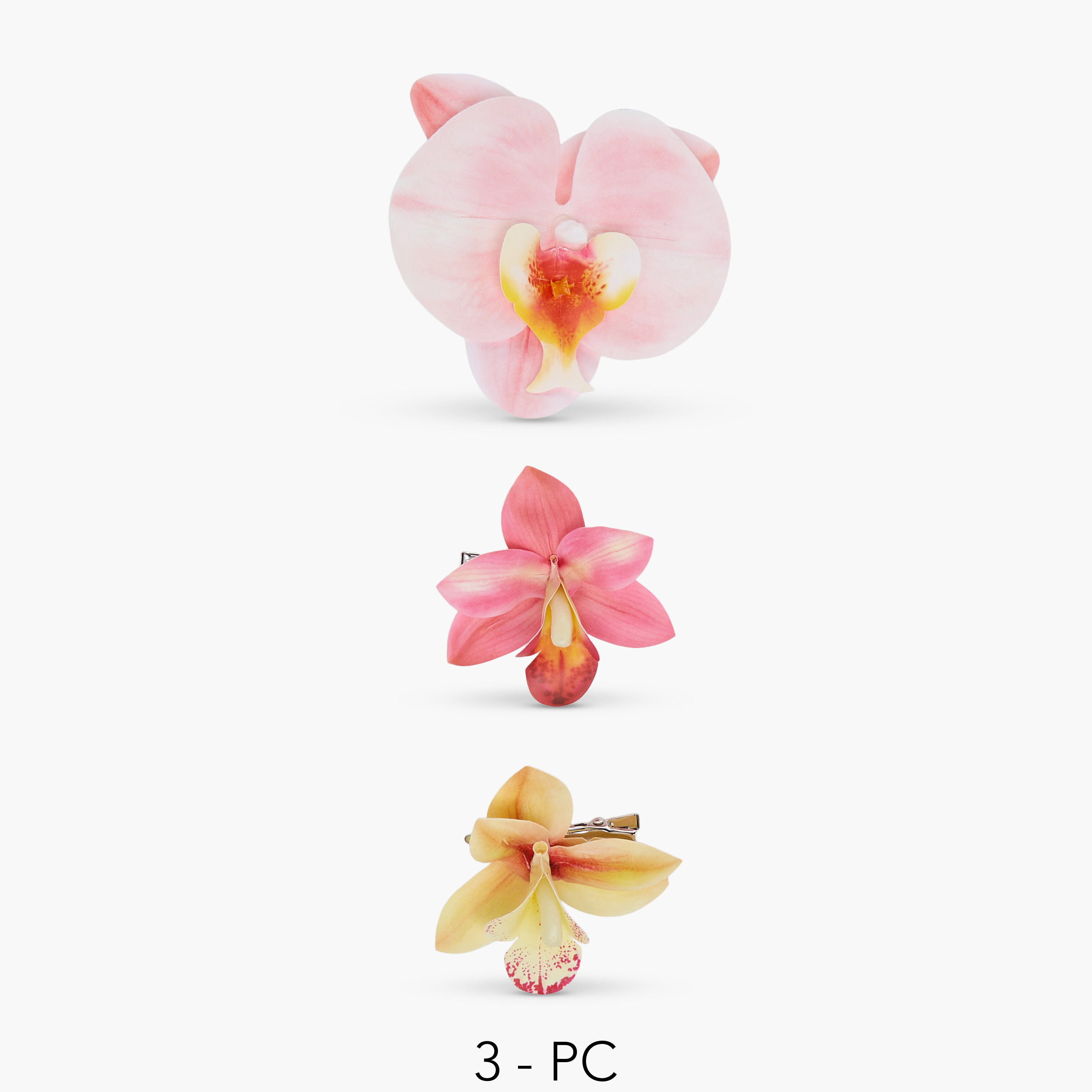 Gloo Pack of 3 Floral Shaped Hair Clip-women-hairaccessories-clips-image-1