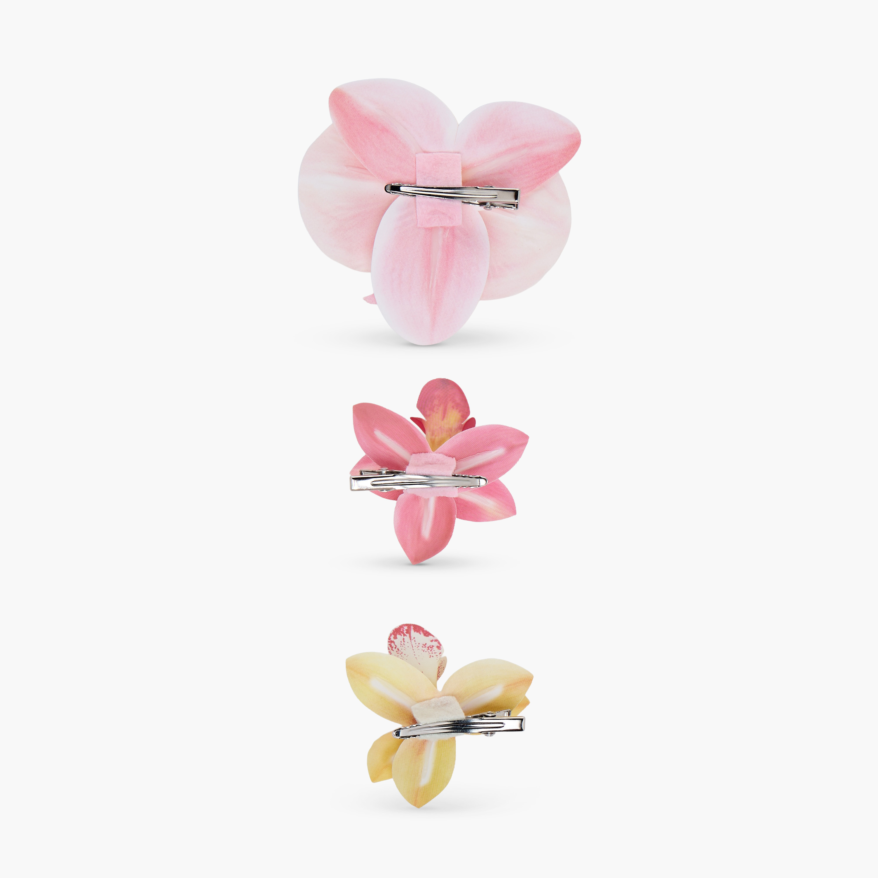 Gloo Pack of 3 Floral Shaped Hair Clip-women-hairaccessories-clips-image-3