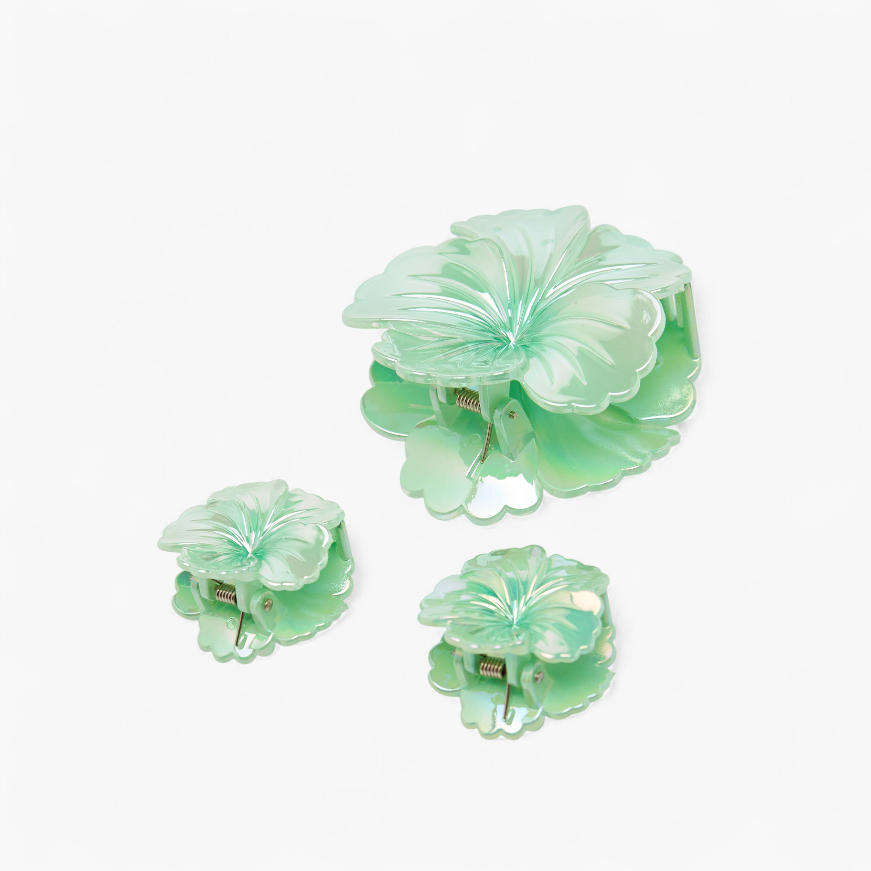 Gloo Pack of 3 Hibiscus Shaped Hair Clamps-women-hairaccessories-clamps-image-5