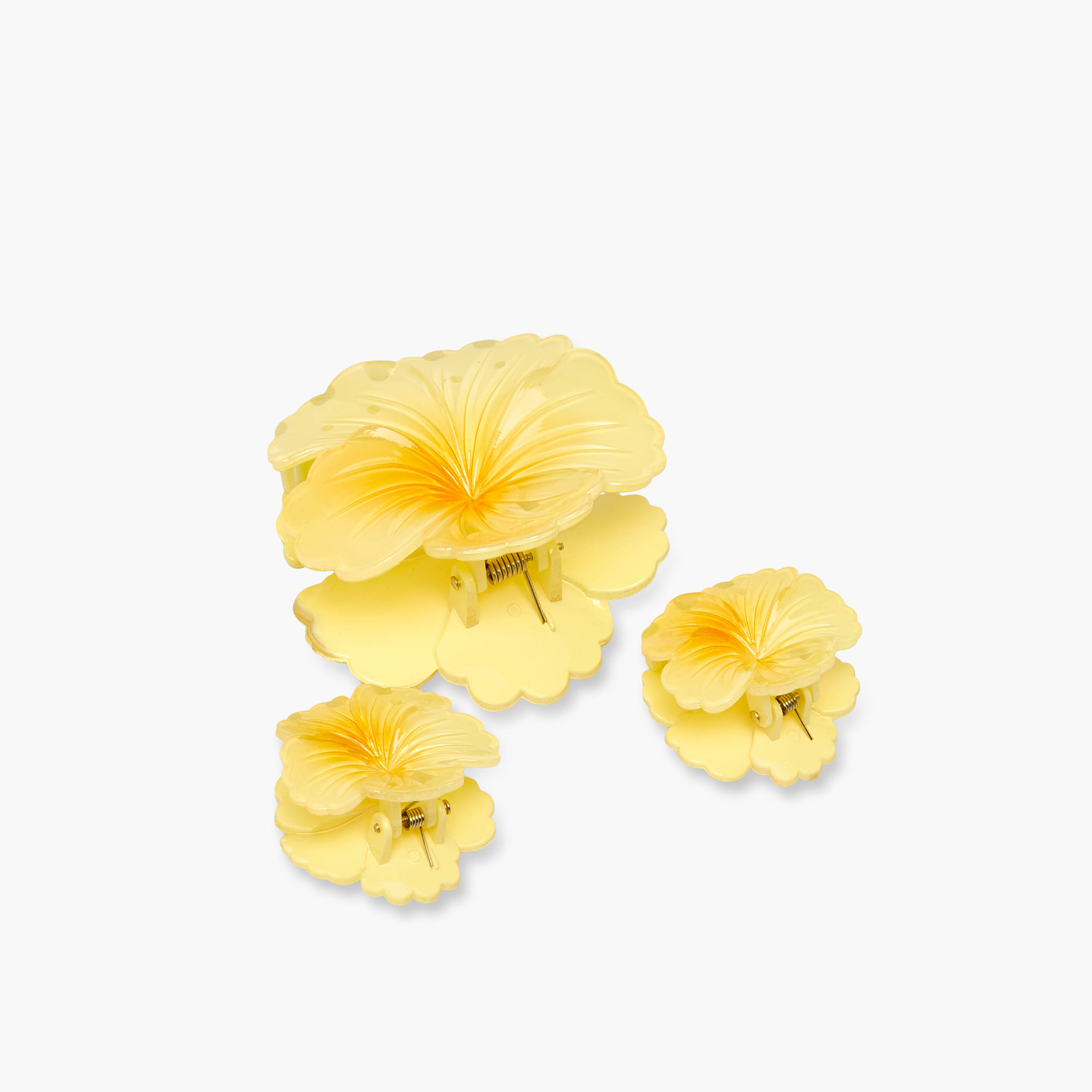 Gloo Pack of 3 Hibiscus Shaped Hair Clamps-women-hairaccessories-clamps-image-5