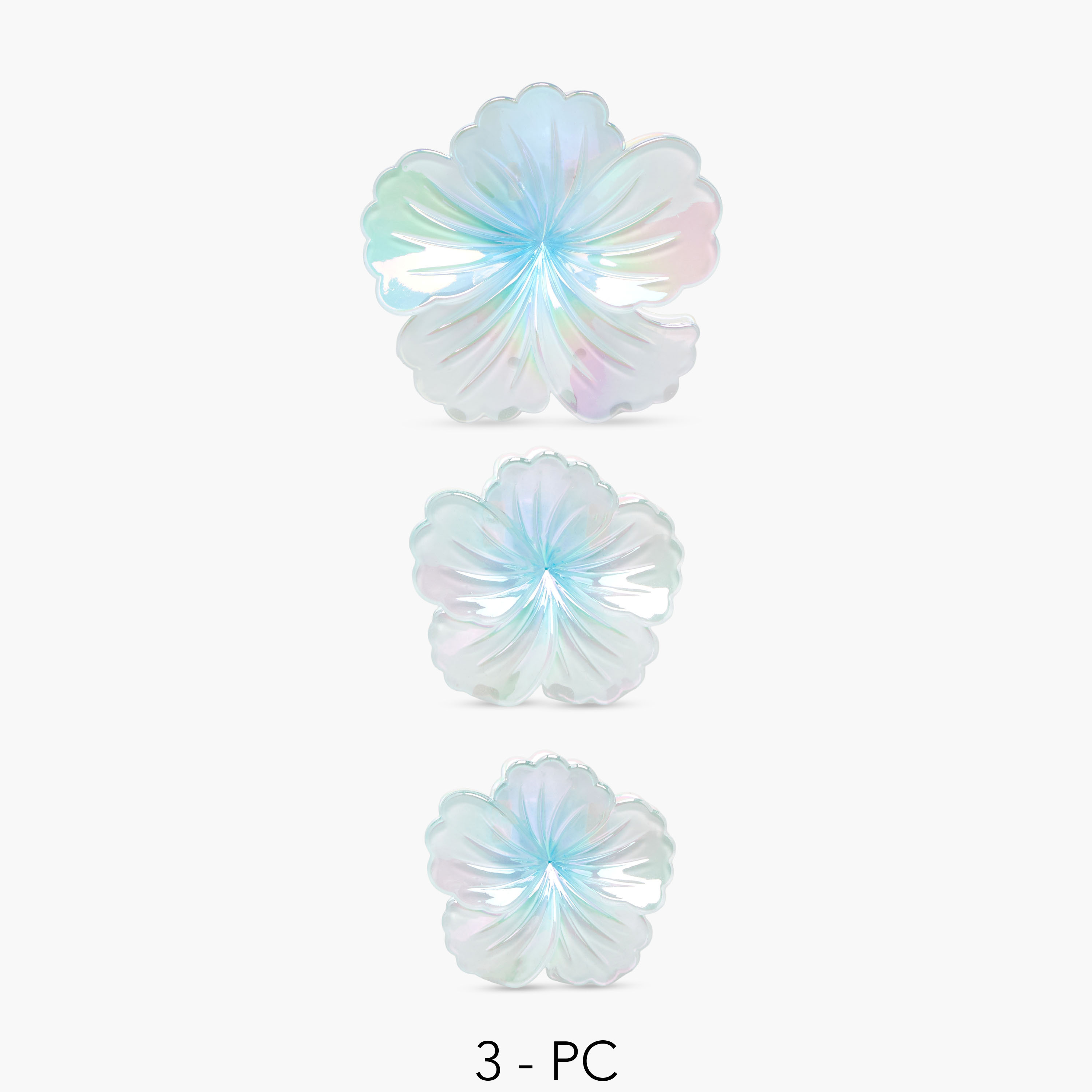 Gloo Pack of 3 Hibiscus Shaped Hair Clamps-women-hairaccessories-clamps-image-1