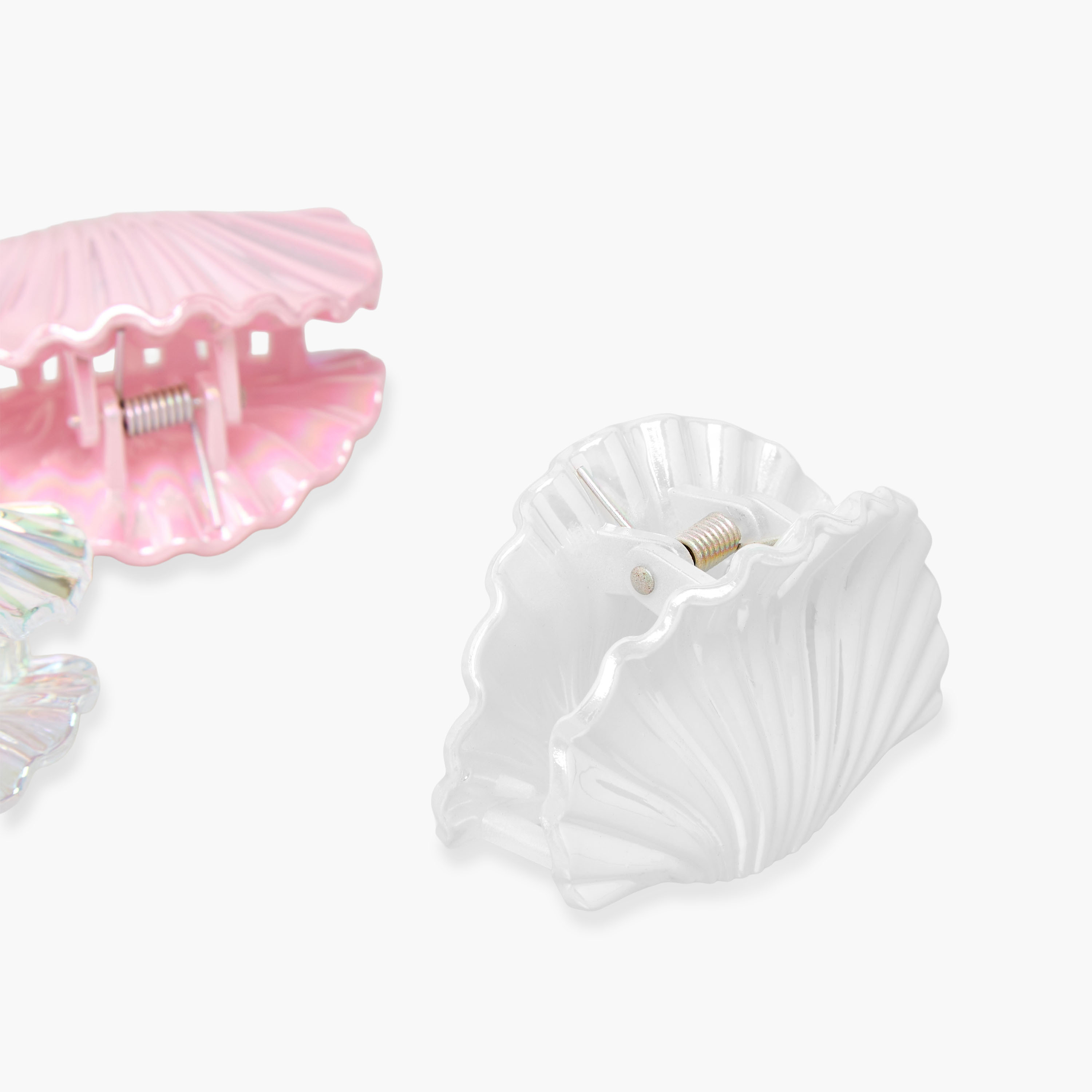 Gloo Pack of 3 Shell Shaped Iridescent Hair Clamp-women-hairaccessories-clamps-image-6