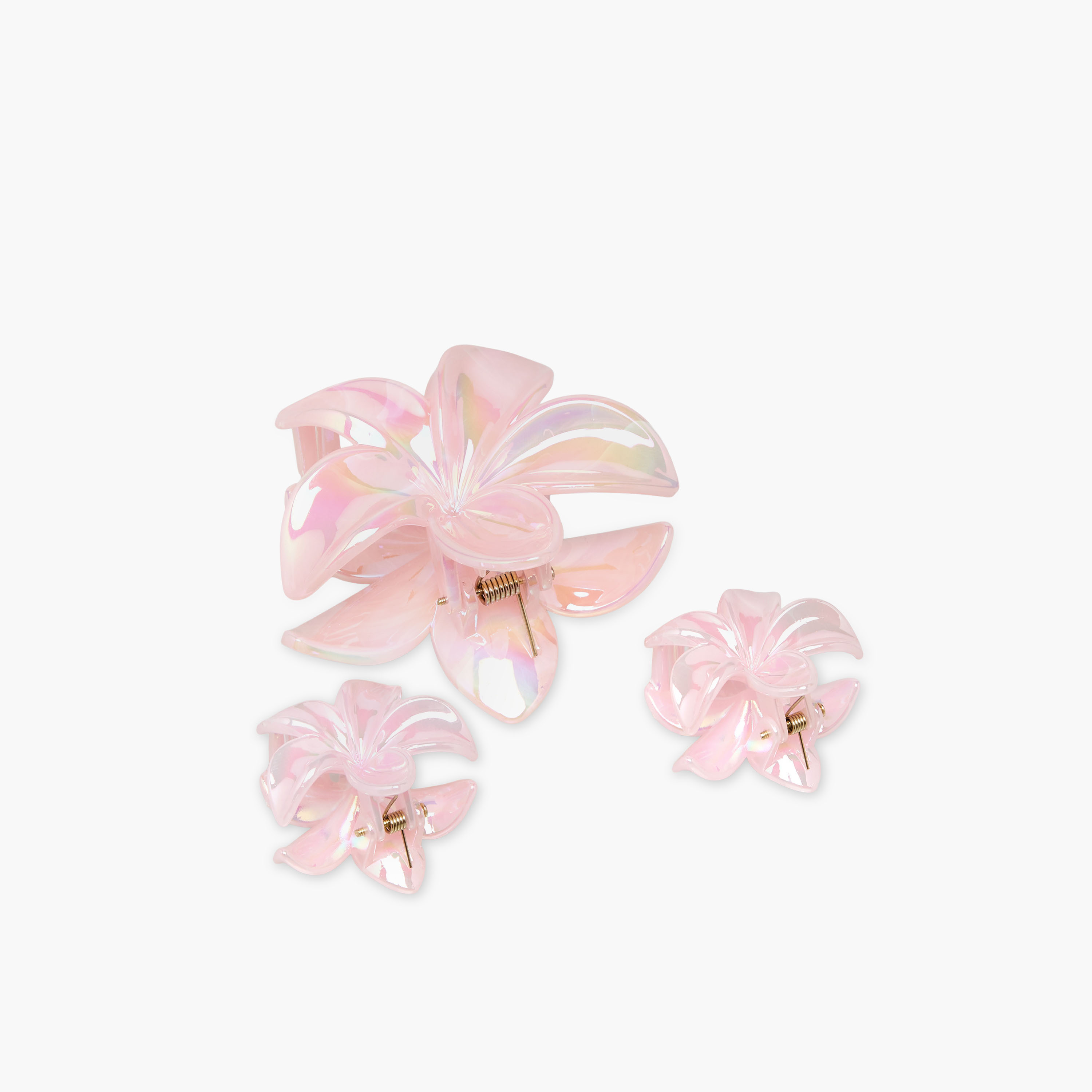 Gloo Pack of 3 Tropical Flower Shape Hair Clamps-women-hairaccessories-clamps-image-5