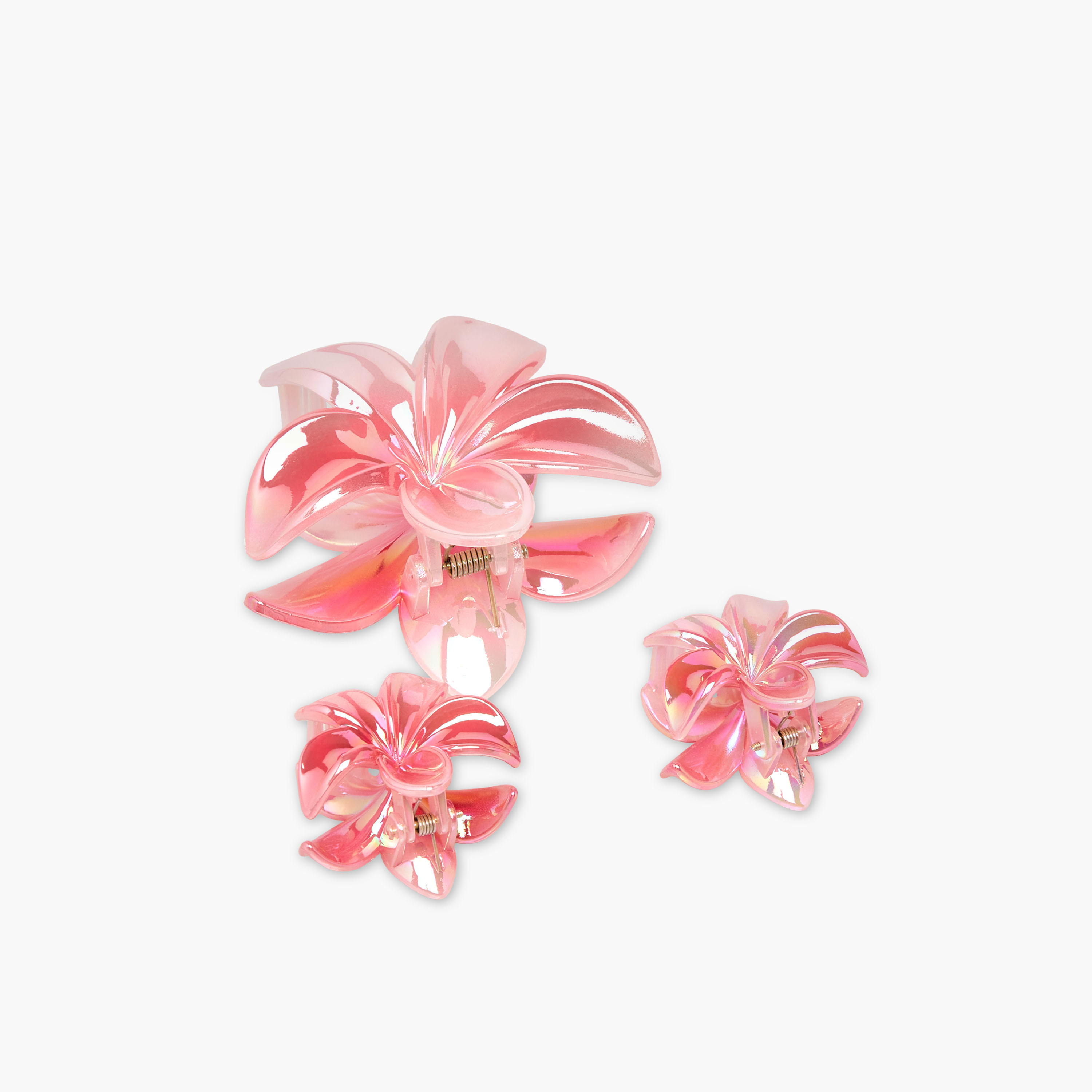 Gloo Pack of 3 Tropical Flower Shape Hair Clamps-women-hairaccessories-clamps-image-5