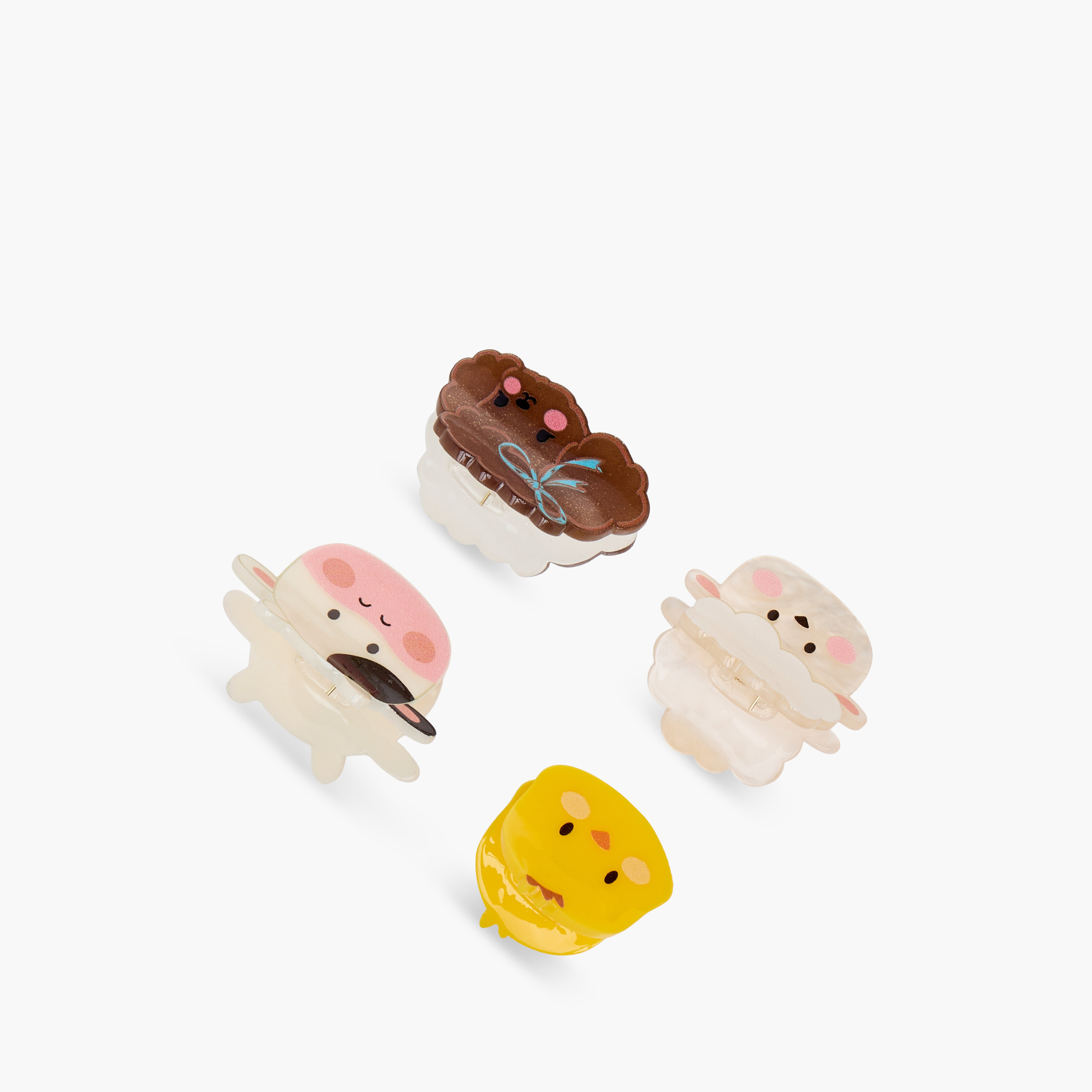 Gloo Pack of 4 Animal Shaped Hair Clamp-women-hairaccessories-clamps-image-6
