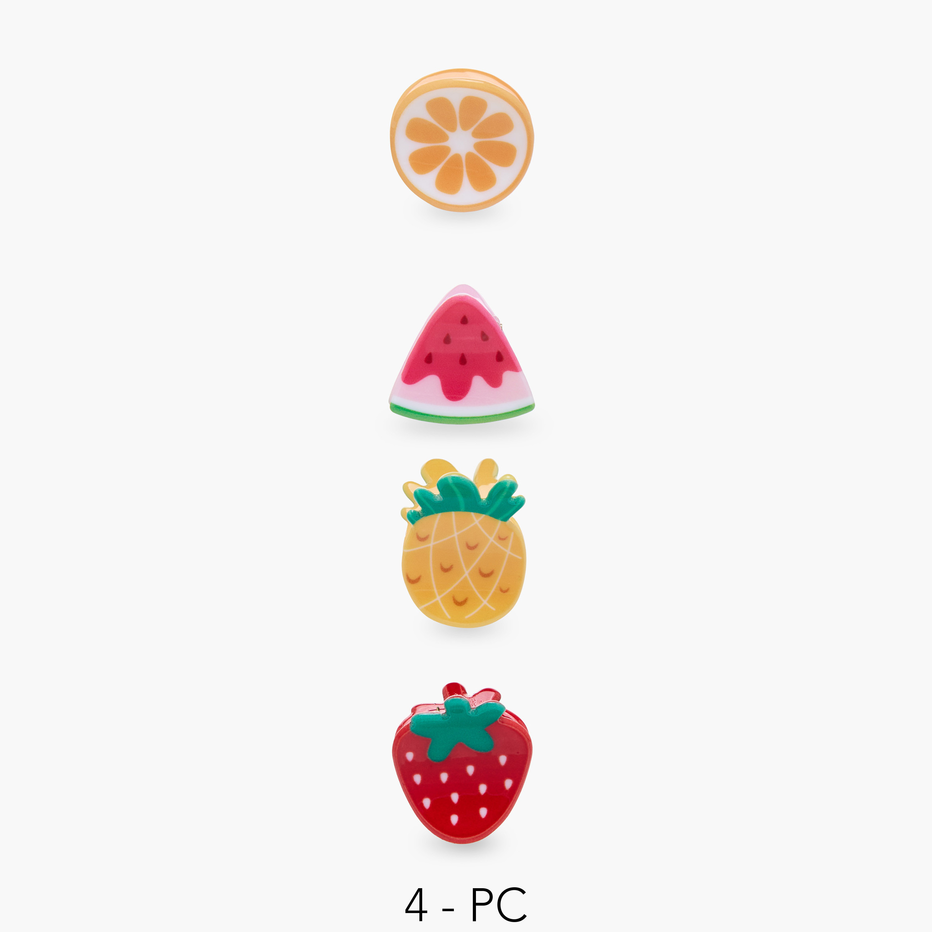 Gloo Pack of 4 Fruit Shaped Hair Clamp-women-hairaccessories-clamps-image-1