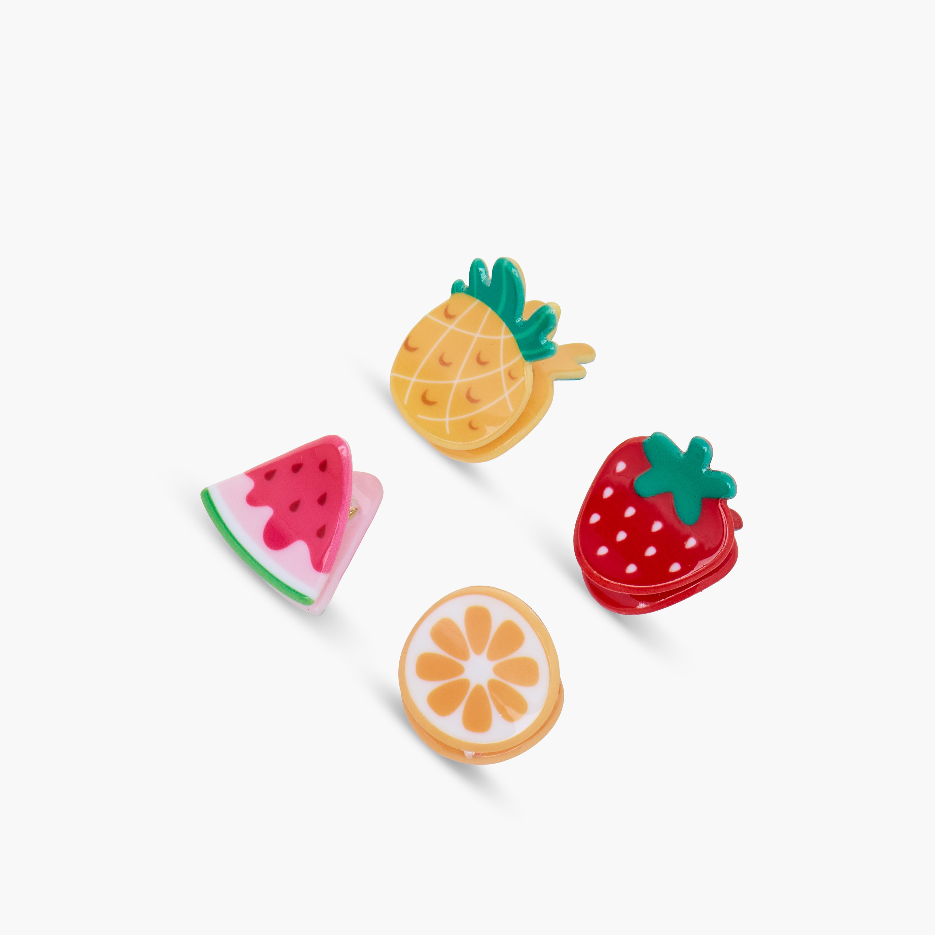 Gloo Pack of 4 Fruit Shaped Hair Clamp-women-hairaccessories-clamps-image-6