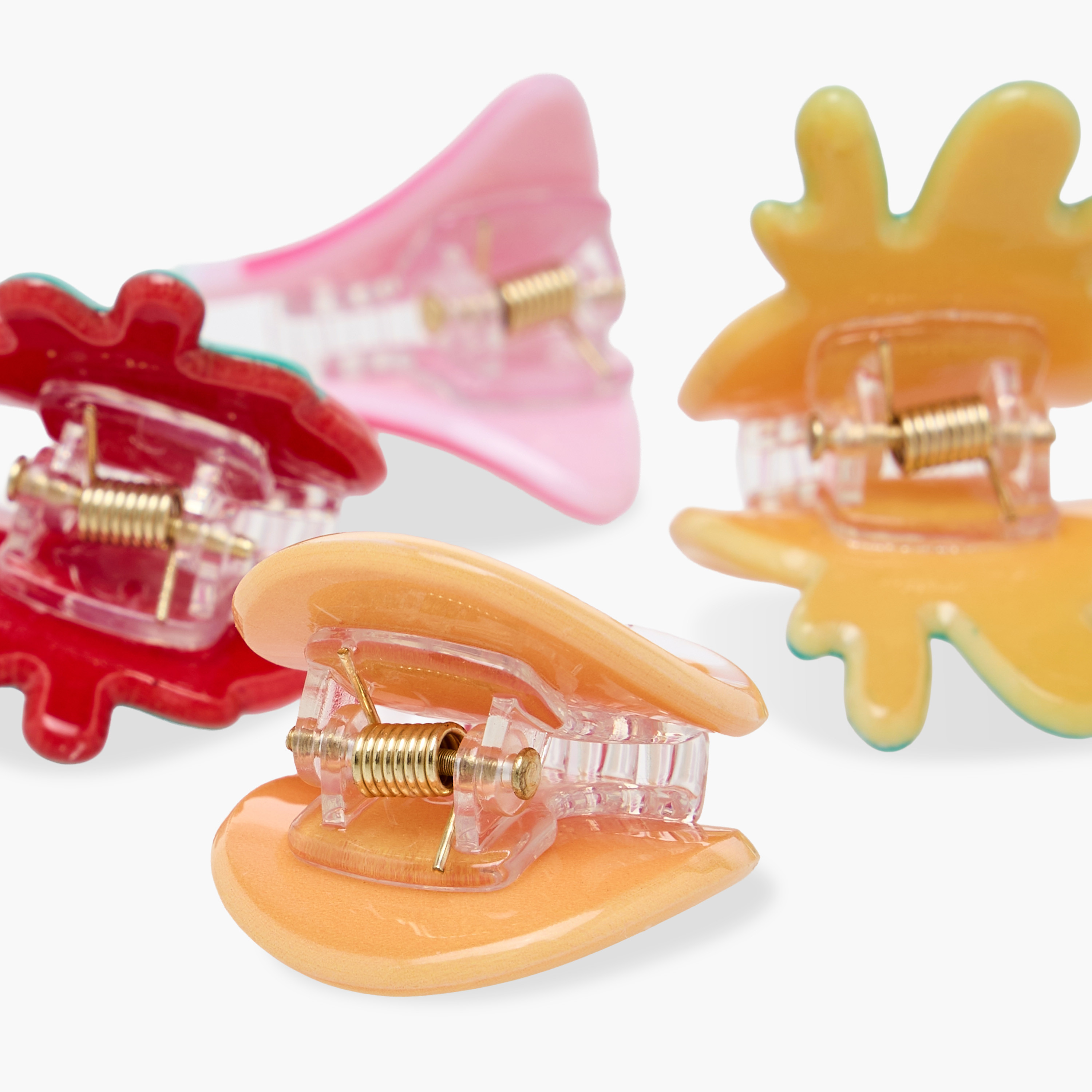 Gloo Pack of 4 Fruit Shaped Hair Clamp-women-hairaccessories-clamps-image-7