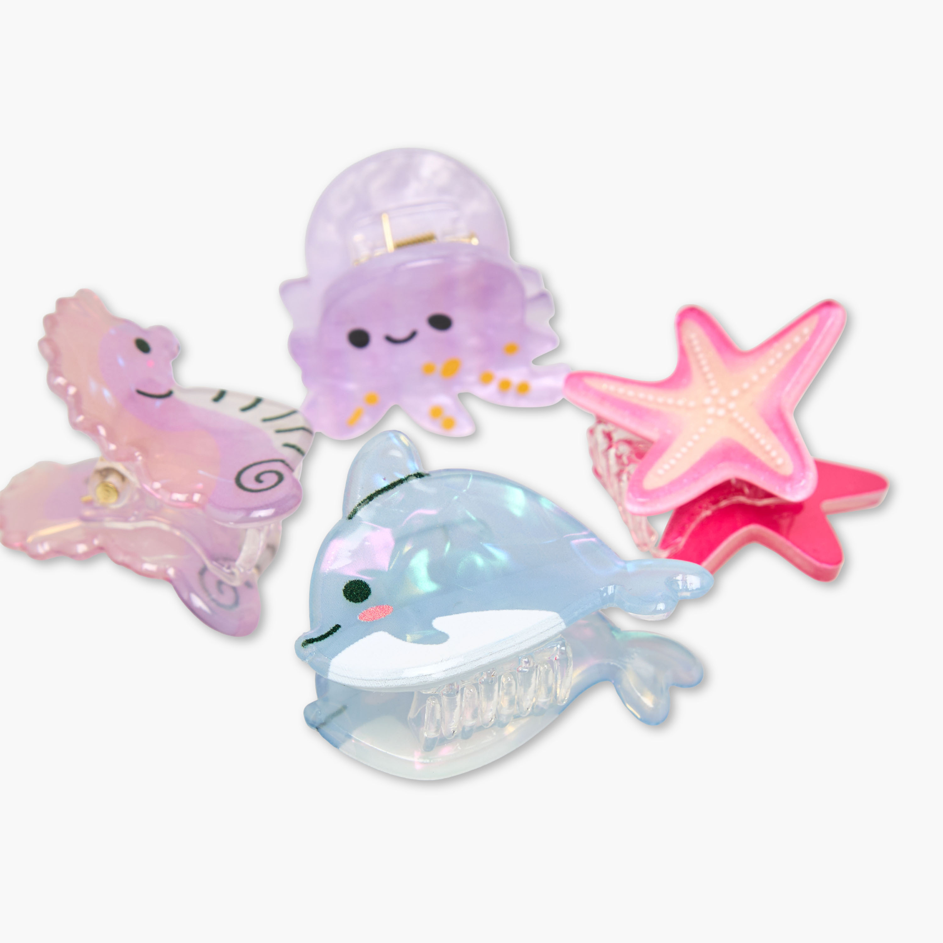 Gloo Pack of 4 Sea Animal Shaped Hair Clamp-women-hairaccessories-clamps-image-7