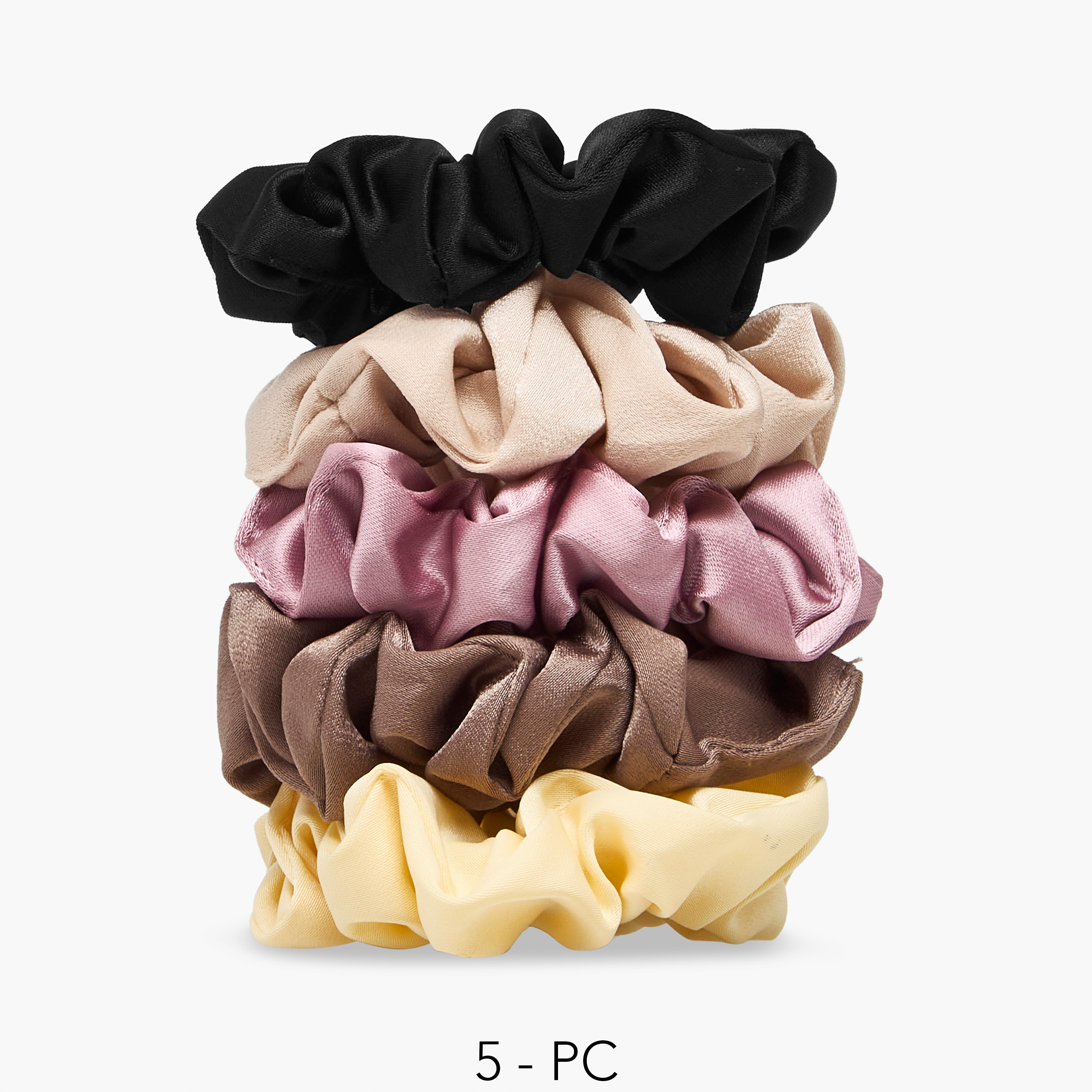 ربطات شعر ستان من جلو - عبوة 5 قطع-women-hairaccessories-scrunchies-image-1