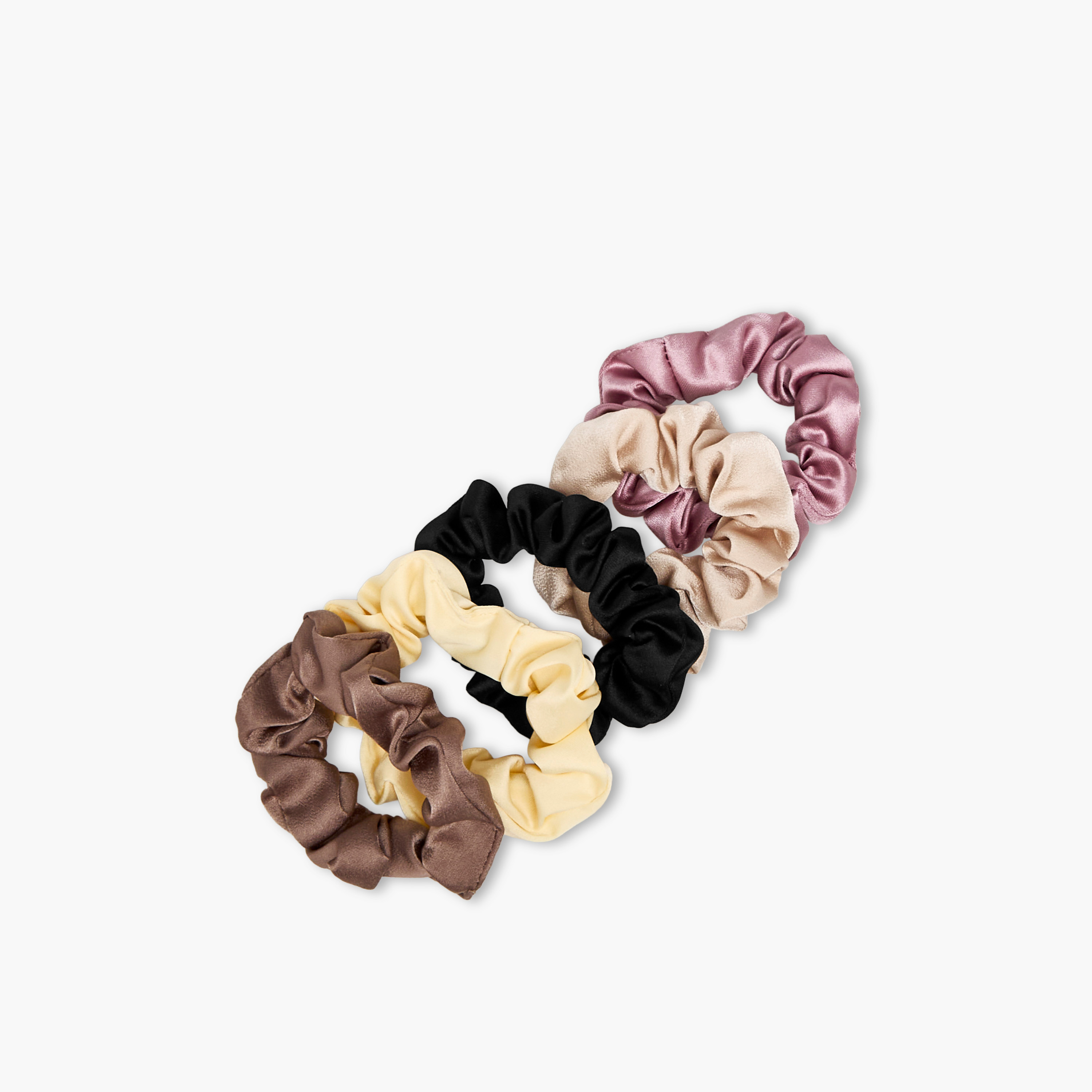 ربطات شعر ستان من جلو - عبوة 5 قطع-women-hairaccessories-scrunchies-image-2