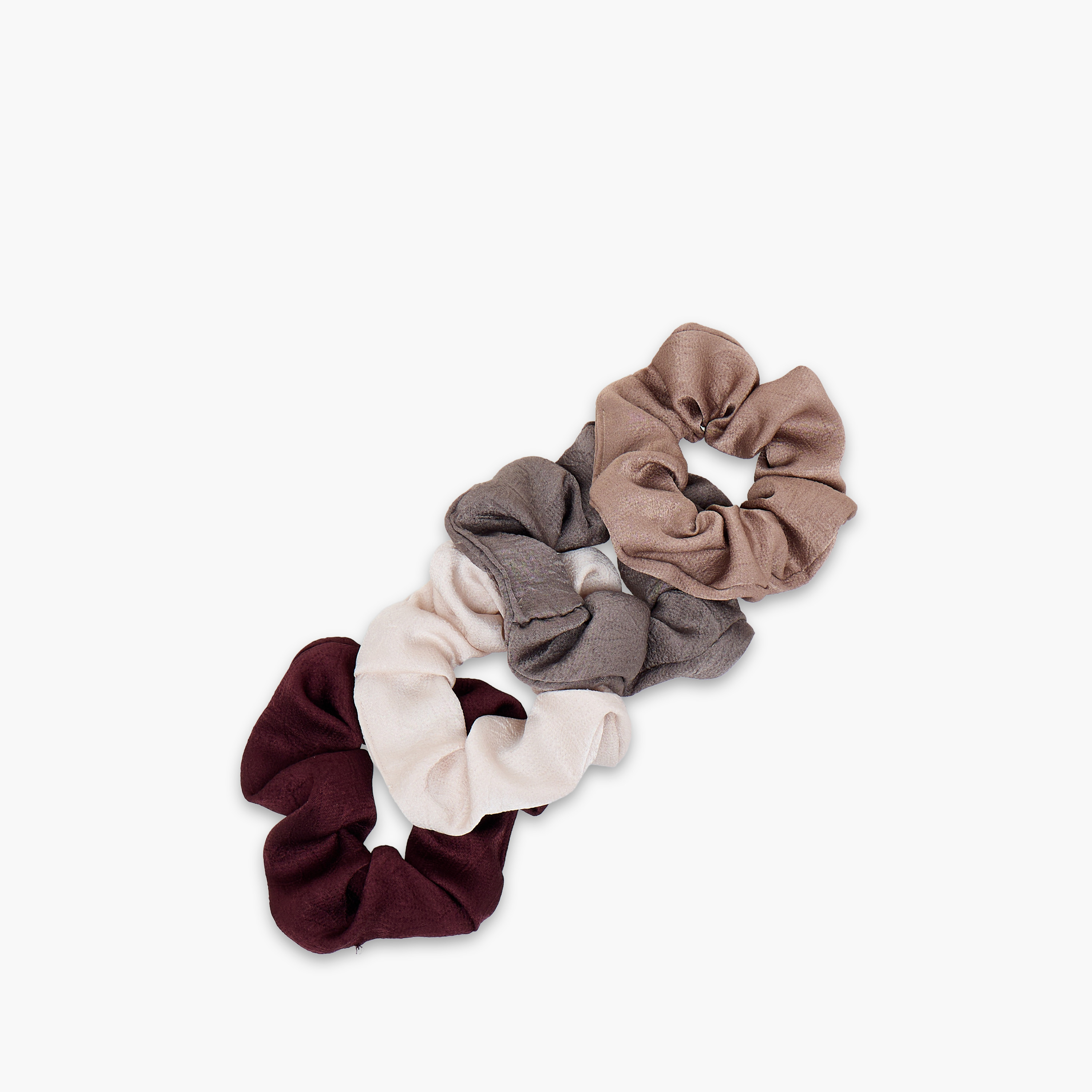 Gloo Pack of 4 Satin Hair Scrunchie-women-hairaccessories-scrunchies-image-2
