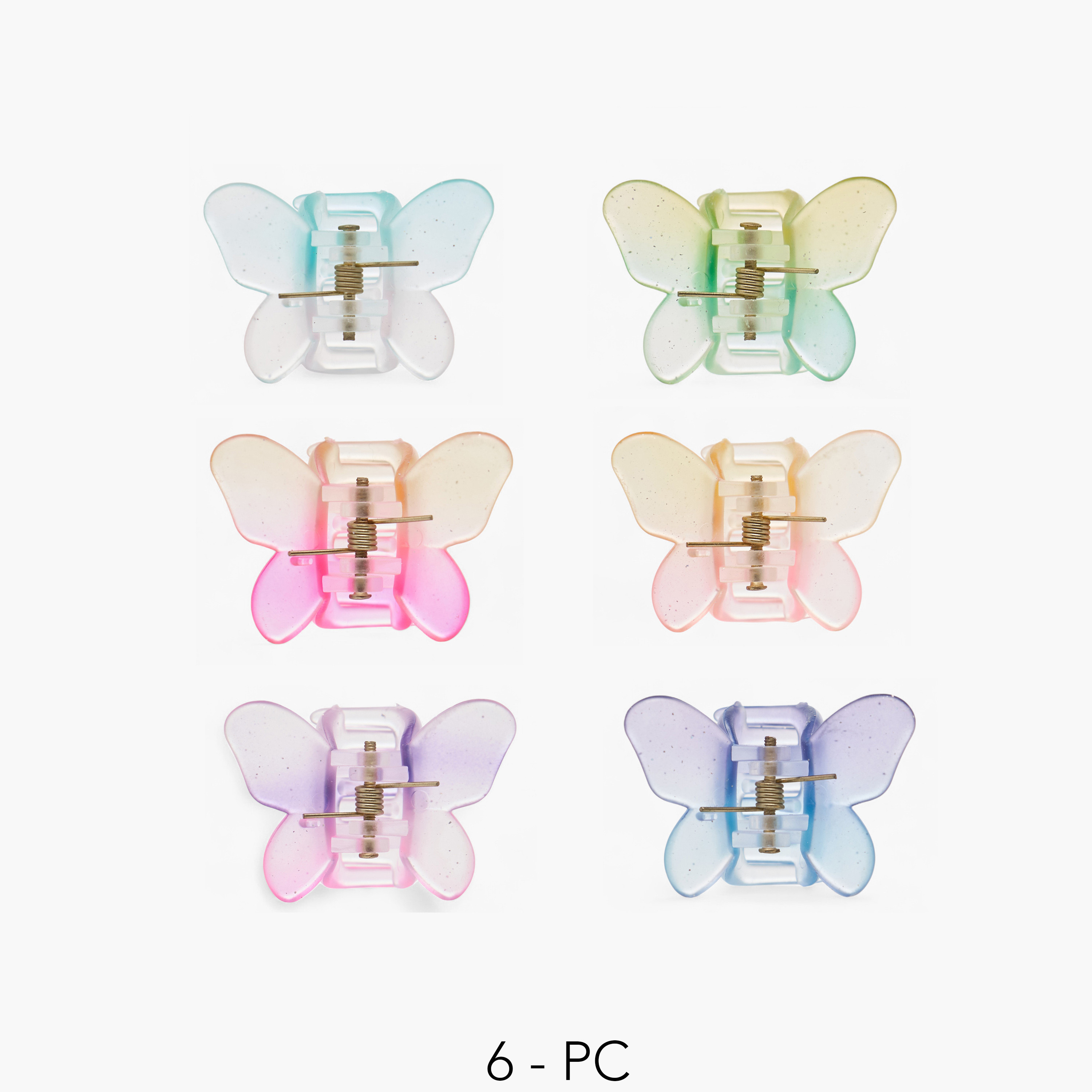Gloo Pack of 6 Butterfly Shaped Hair Clamp-women-hairaccessories-clamps-image-1